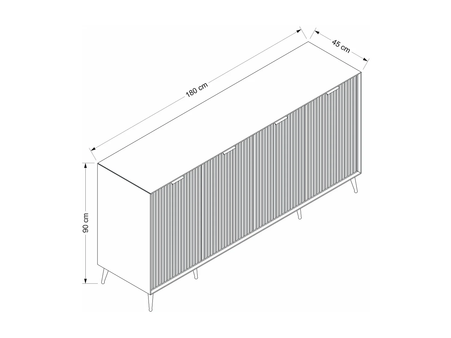 Luxe zandstenen dressoir