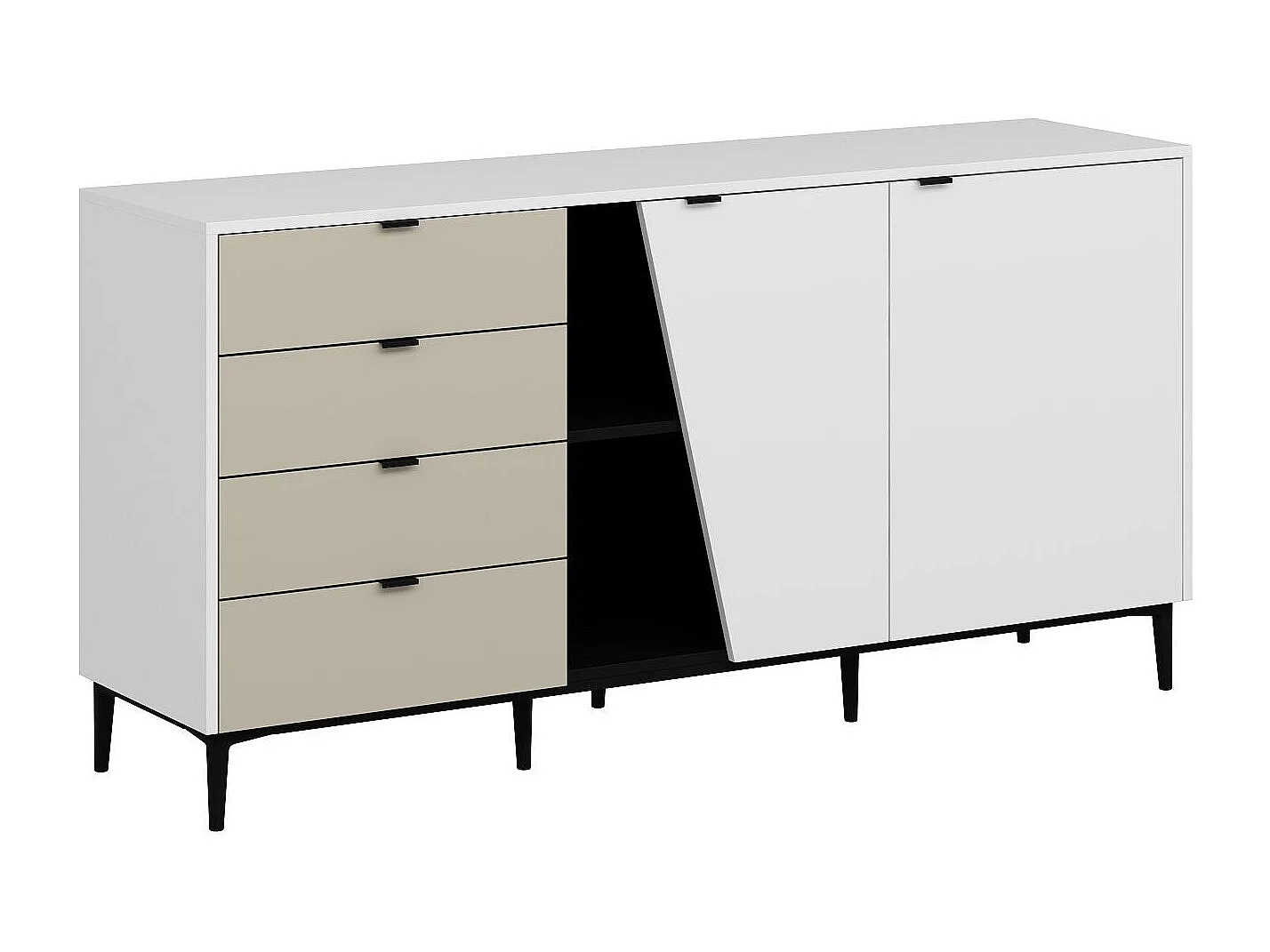 Credenza Yelena - Bianca Nera Arenaria