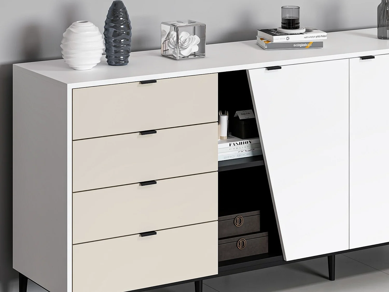 Credenza Yelena - Bianca Nera Arenaria
