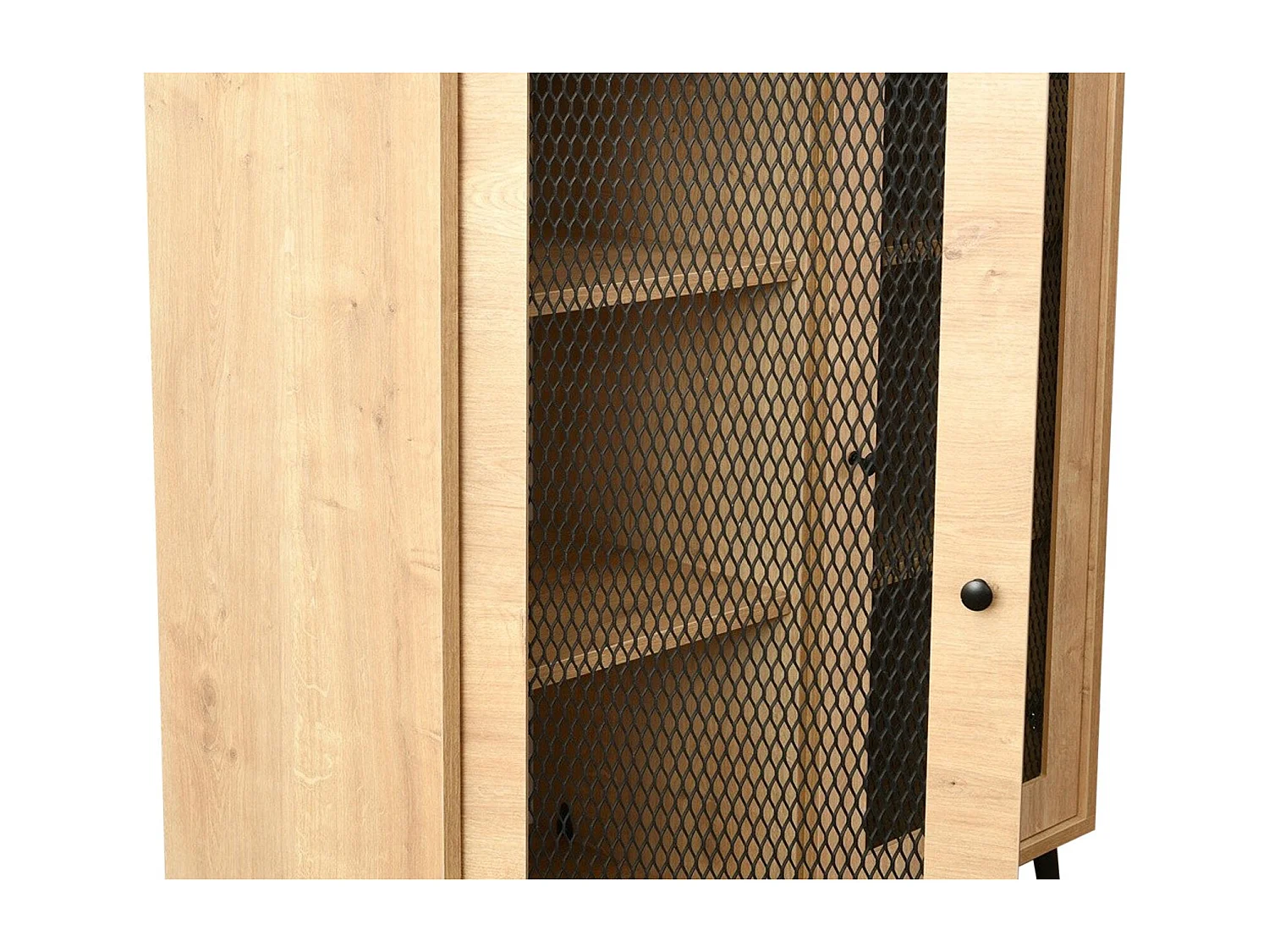 Buffet élégant en chêne, 90 x 40 x 110 cm | 100 % panneaux de particules laminés | Idéal pour les salons et salles à manger modernes