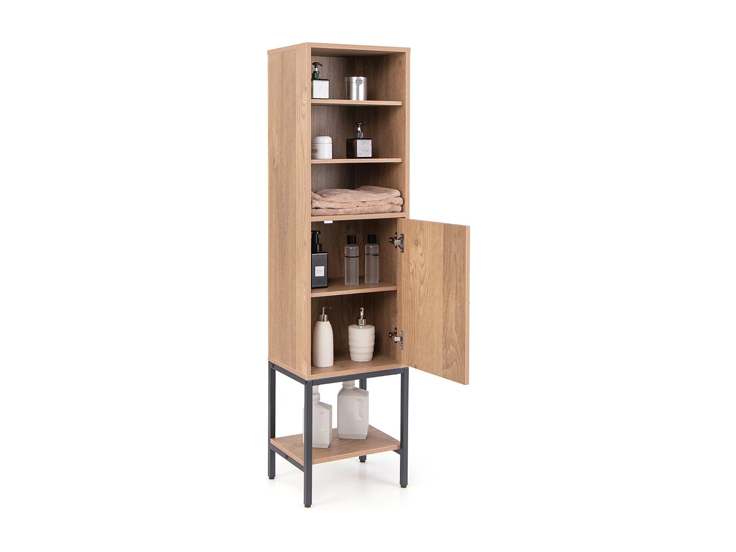 Buffet haut de rangement – ​​145 cm de hauteur – métal