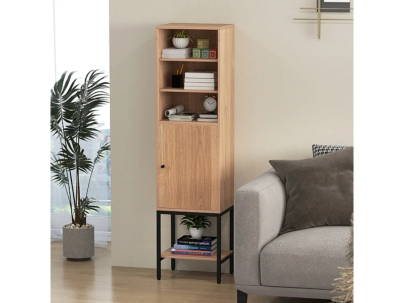 Hohes Sideboard mit Stauraum – 145 cm hoch – Metall