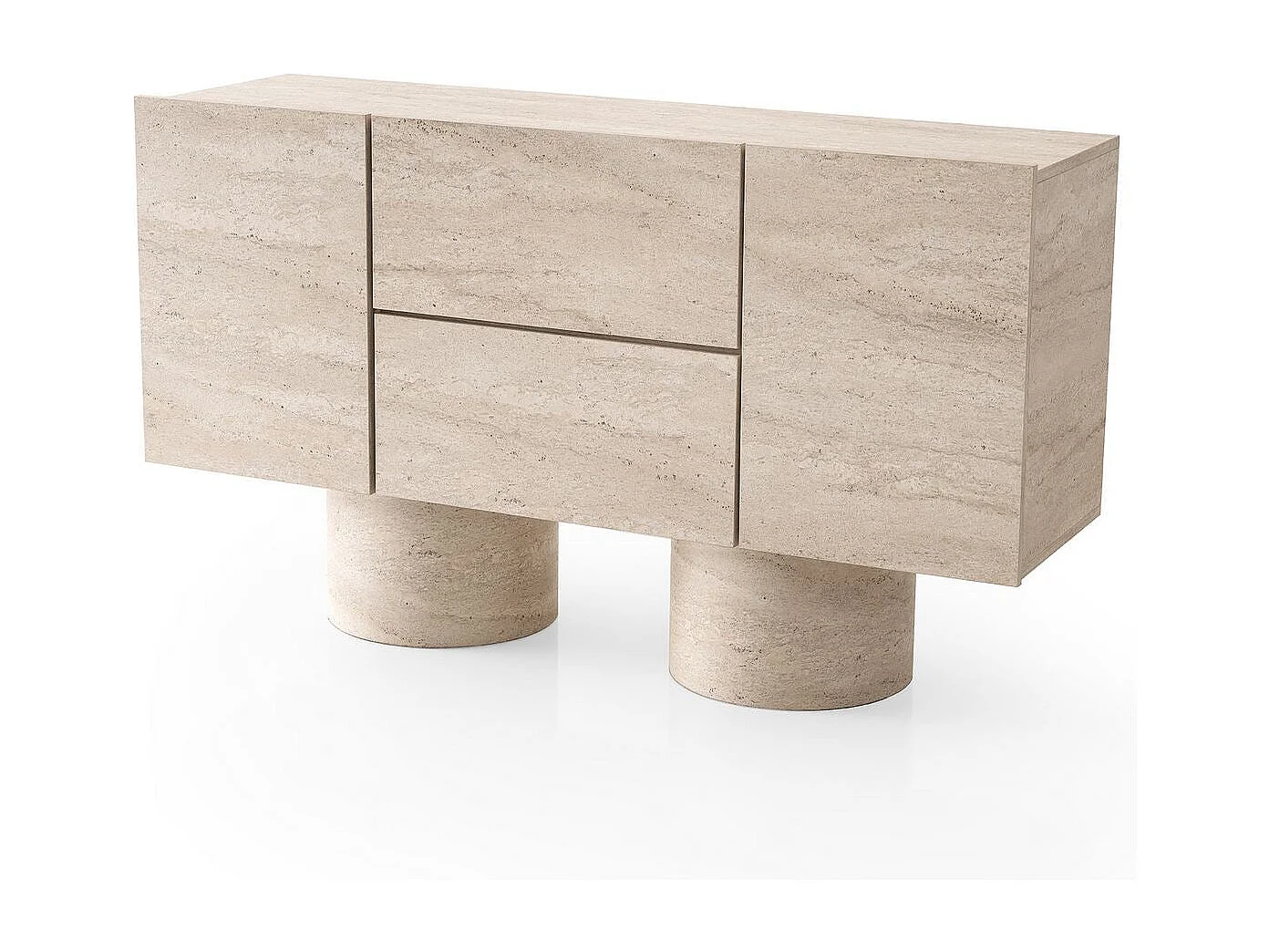 Buffet – 150cm x 87cm x 42cm – Travertin – MDF