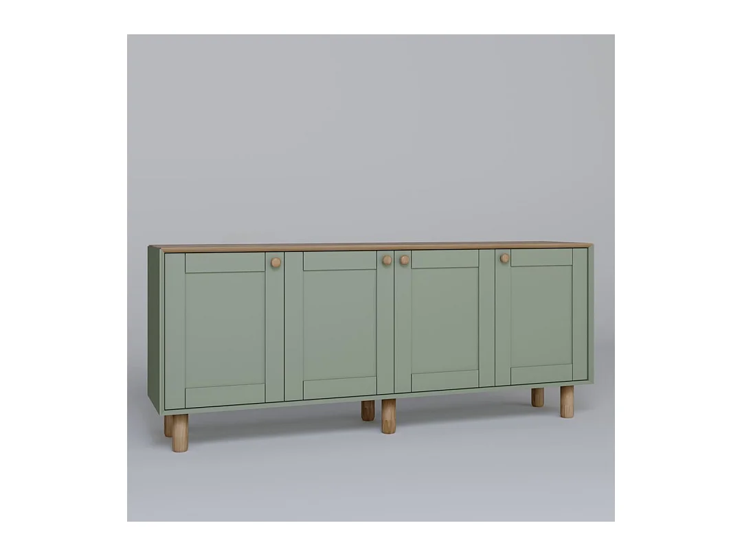 Aparador – 180 cm x 75 cm x 40 cm – Verde – Aglomerado