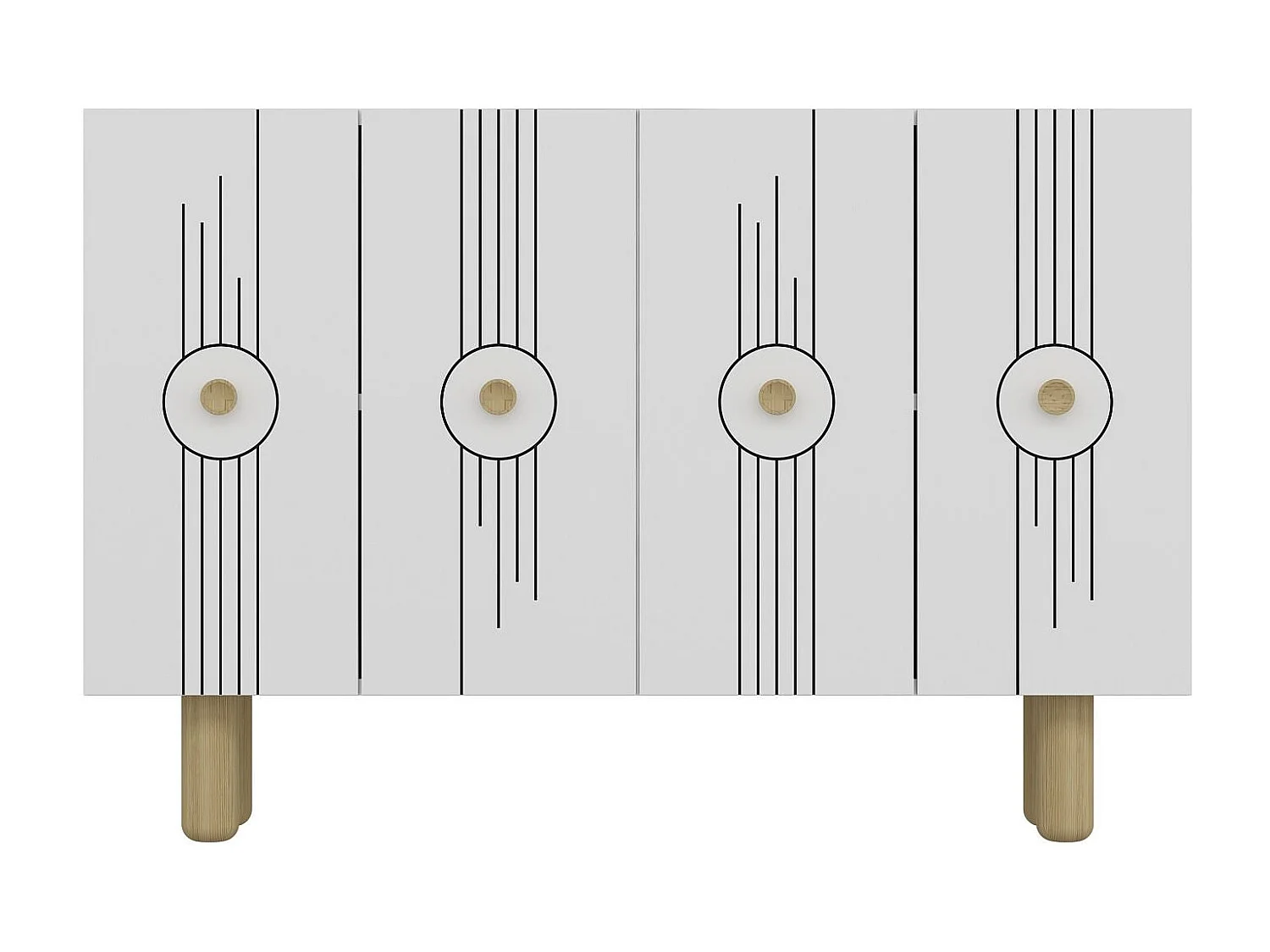 Credenza – 120cm – Bianco – Melaminico