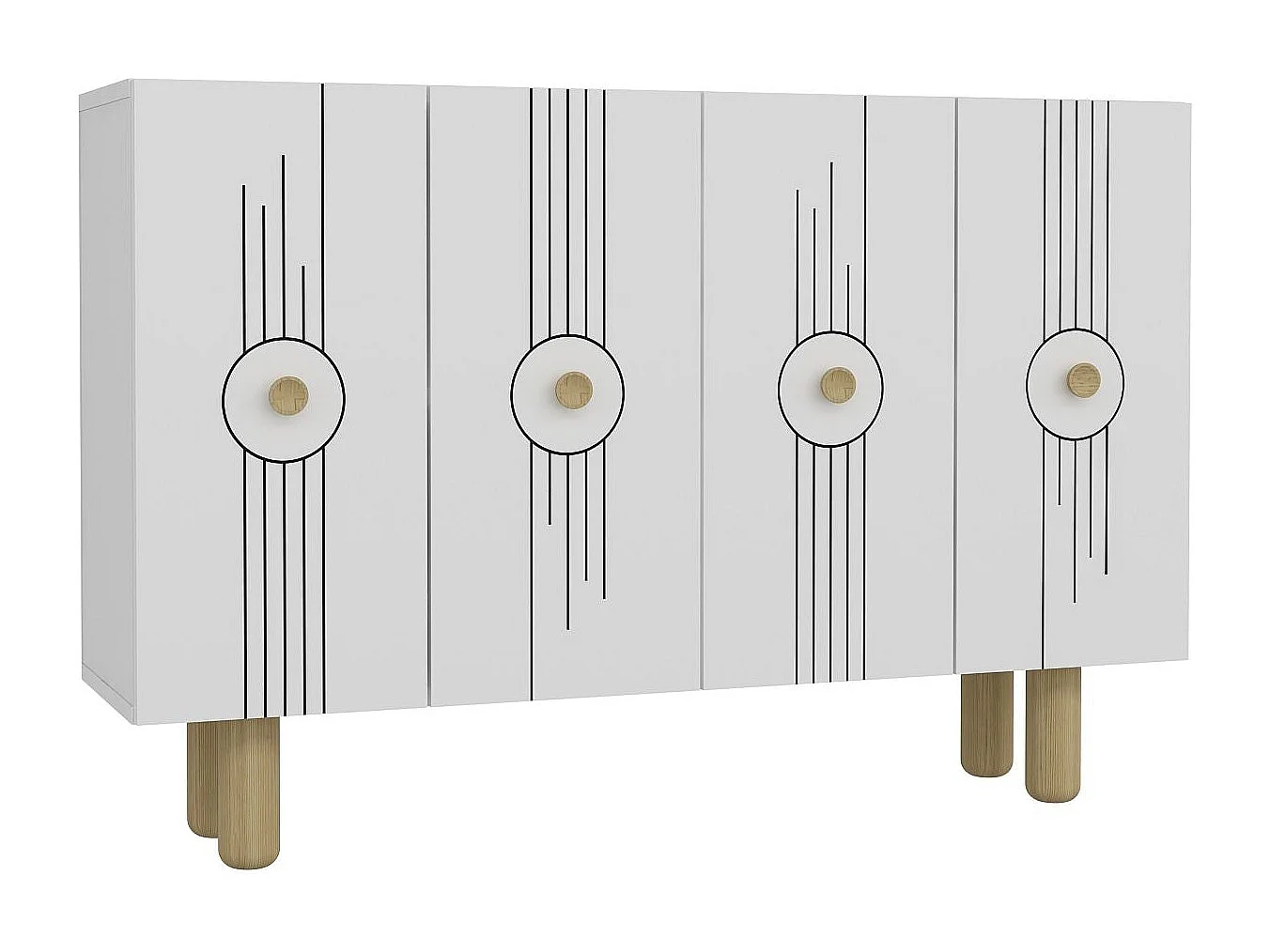 Credenza – 120cm – Bianco – Melaminico