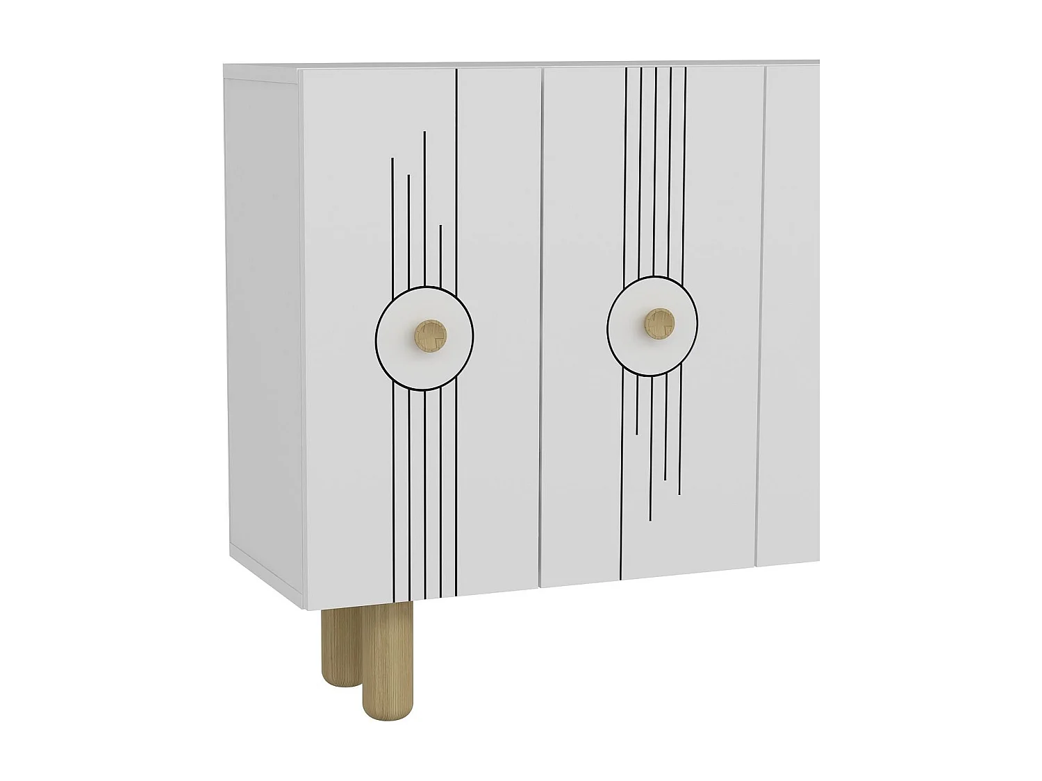 Credenza – 120cm – Bianco – Melaminico