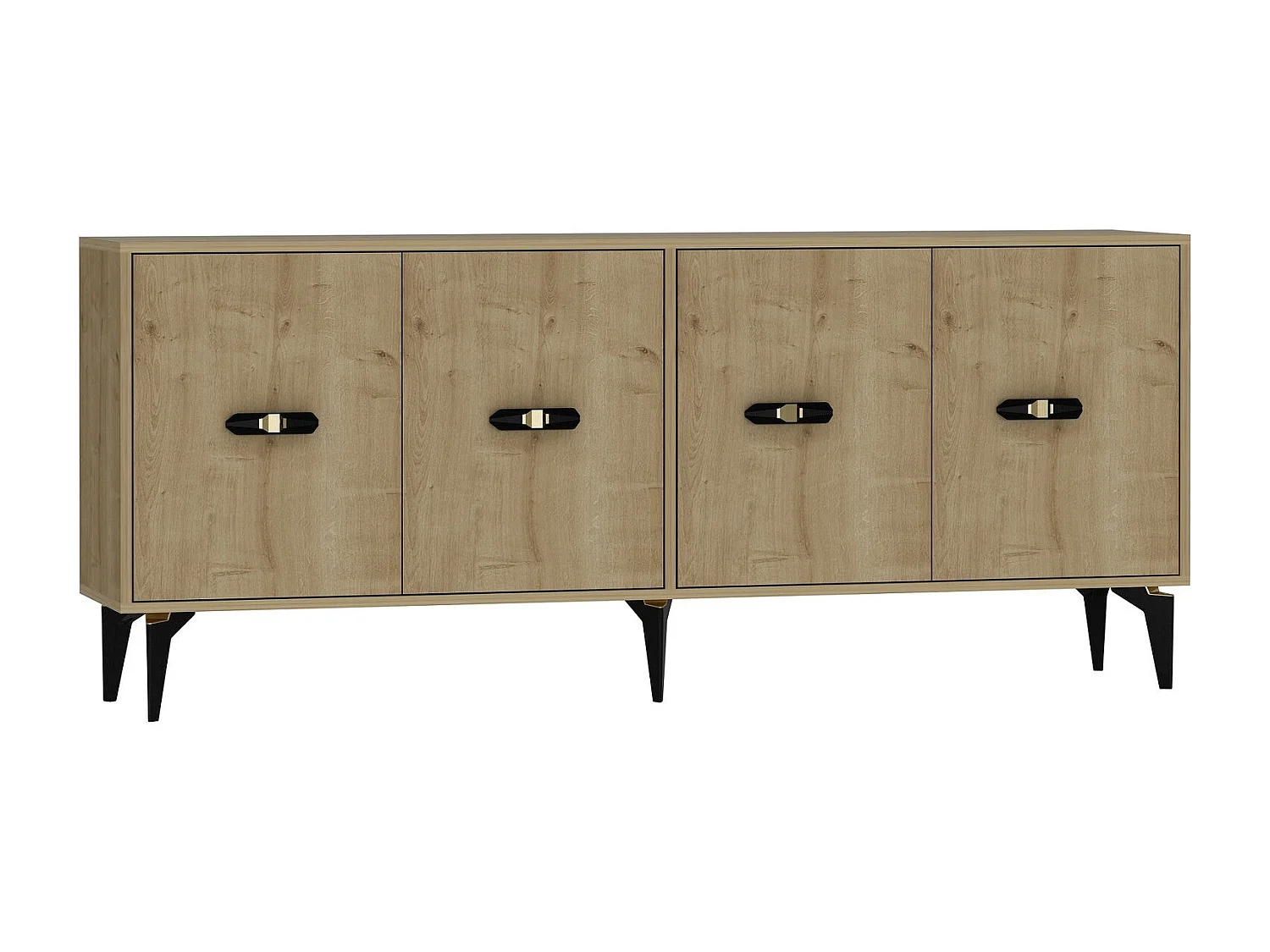 Credenza – 180 cm x 82,6 cm x 35 cm – Rovere Zaffiro – Truciolare melaminico