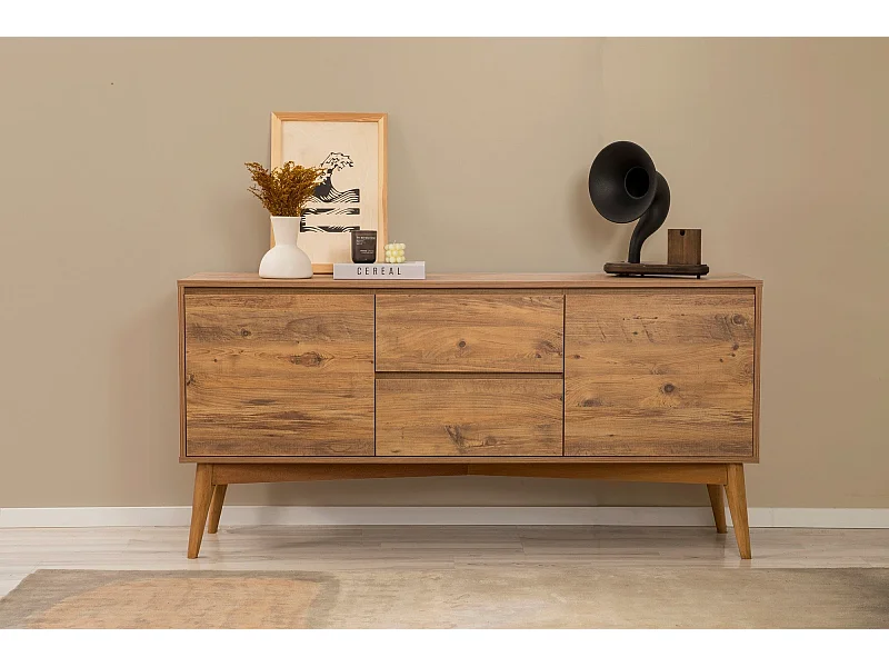 Buffet – 170 cm x 82,5 cm x 45 cm – Pin Atlantique – Panneaux de particules