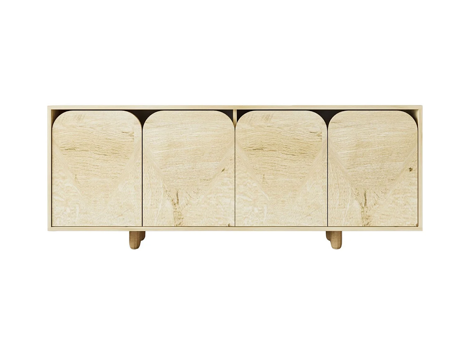 Buffet – 180 cm – Chêne saphir – Aggloméré mélaminé