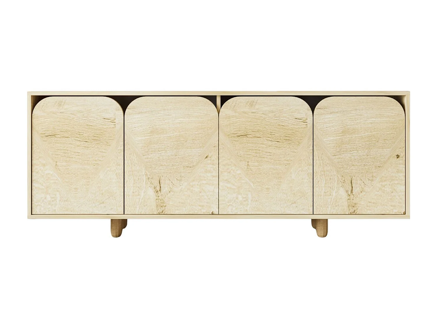 Buffet – 180 cm – Chêne saphir – Aggloméré mélaminé