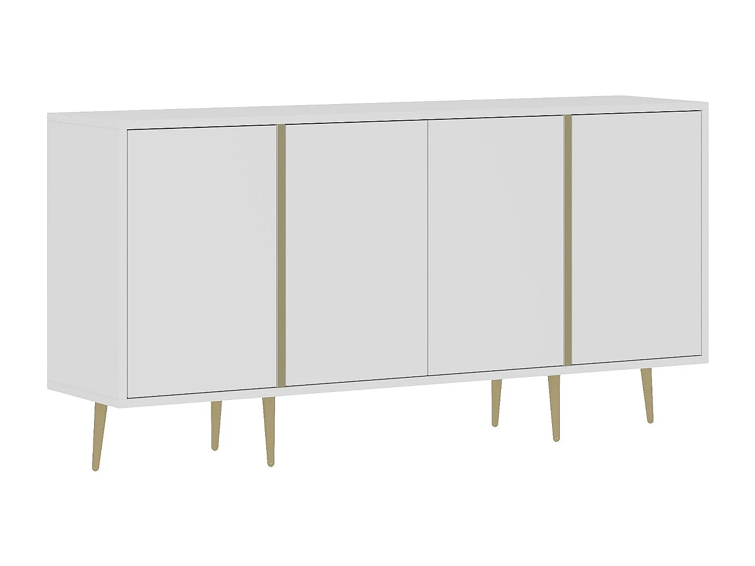 Buffet – 150 cm x 75 cm x 36 cm – Blanc – MDF