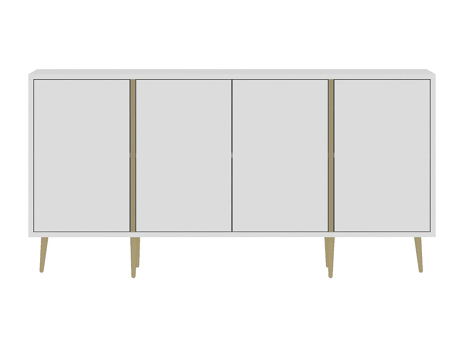Buffet – 150 cm x 75 cm x 36 cm – Blanc – MDF