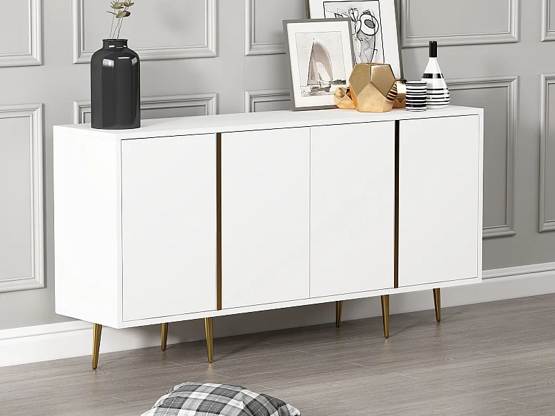 Aparador – 150 cm x 75 cm x 36 cm – Blanco – MDF