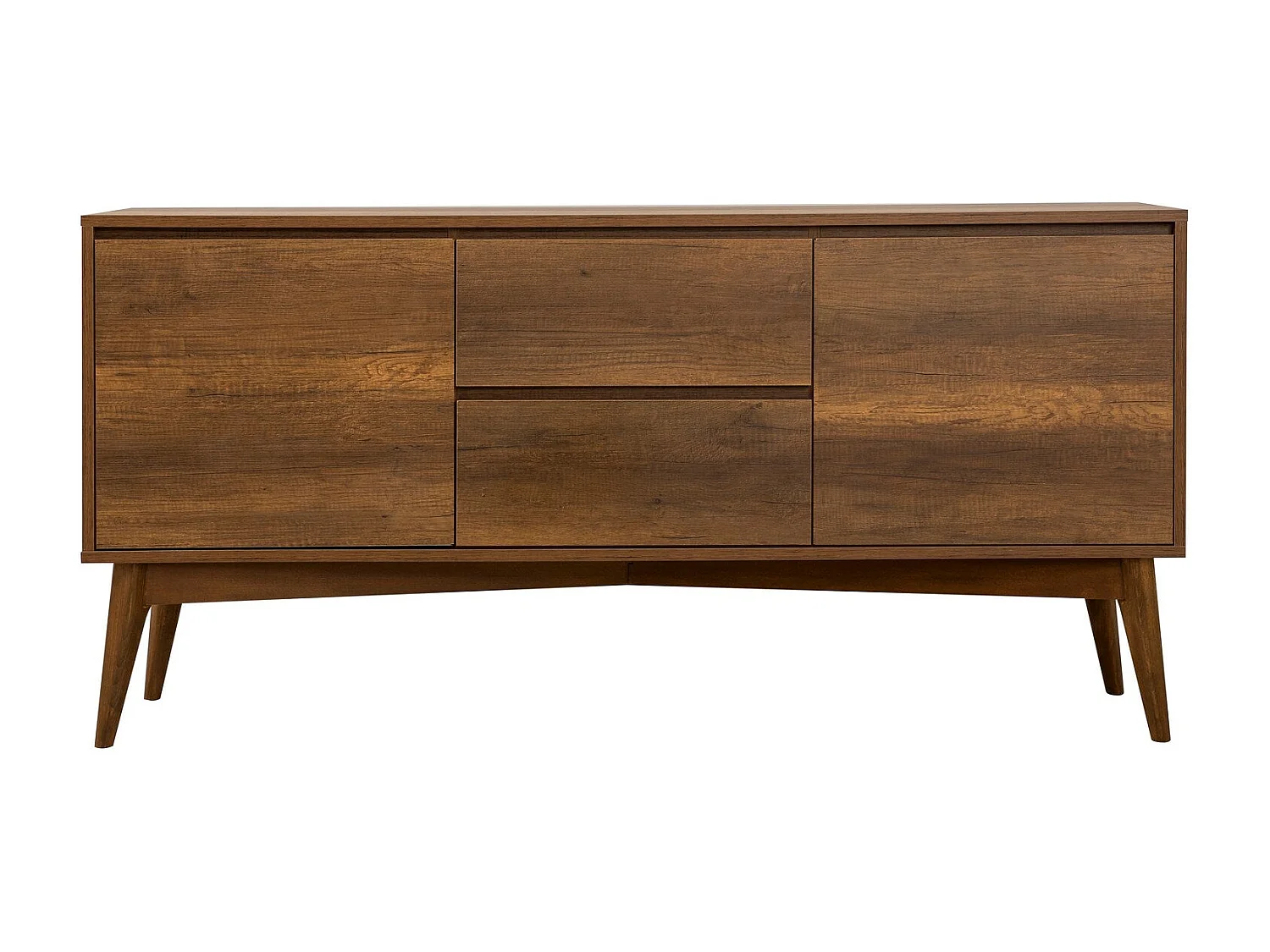 Buffet – 170 cm x 82,5 cm x 45 cm – Noyer – Panneaux de particules