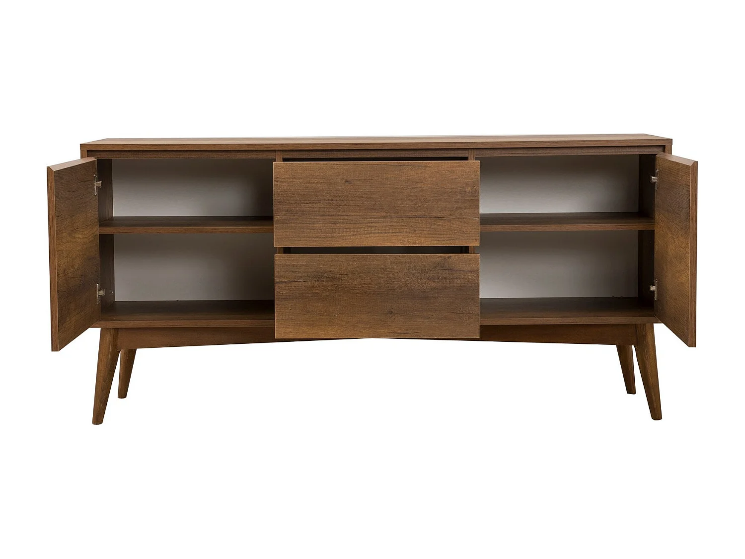 Buffet – 170 cm x 82,5 cm x 45 cm – Noyer – Panneaux de particules