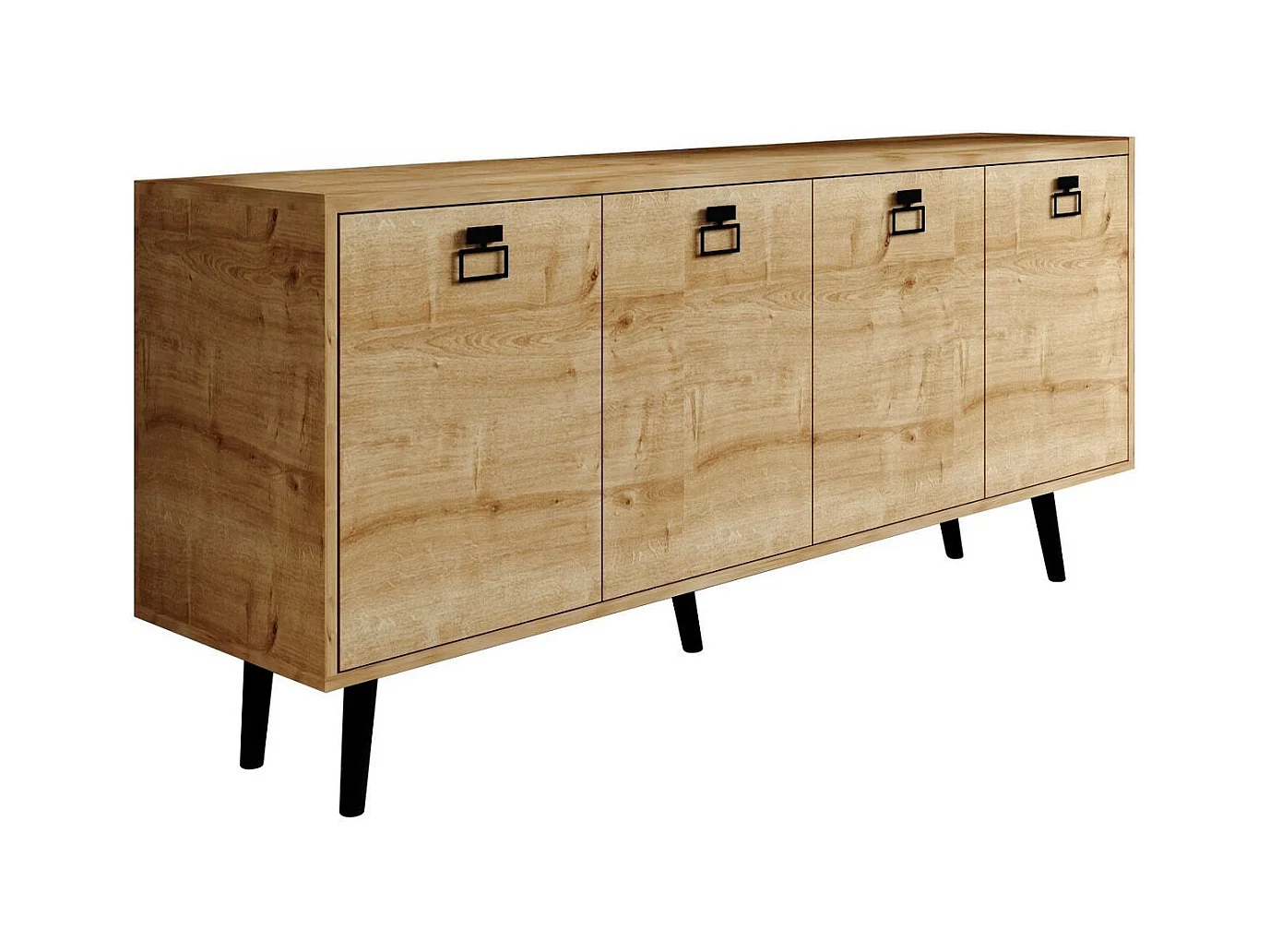 Buffet moderne – 180 cm x 80 cm x 45 cm – Chêne saphir – Aggloméré