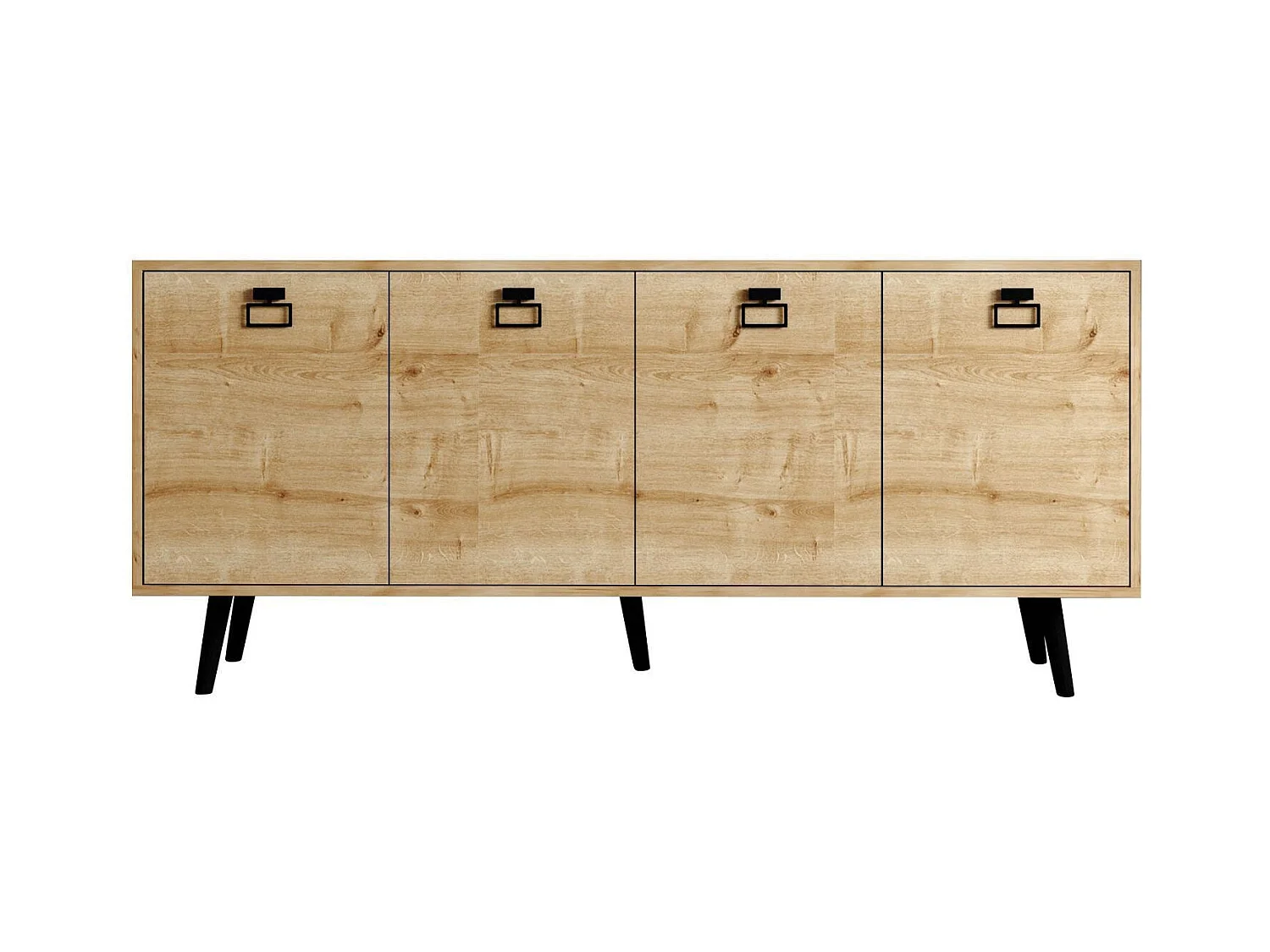 Buffet moderne – 180 cm x 80 cm x 45 cm – Chêne saphir – Aggloméré