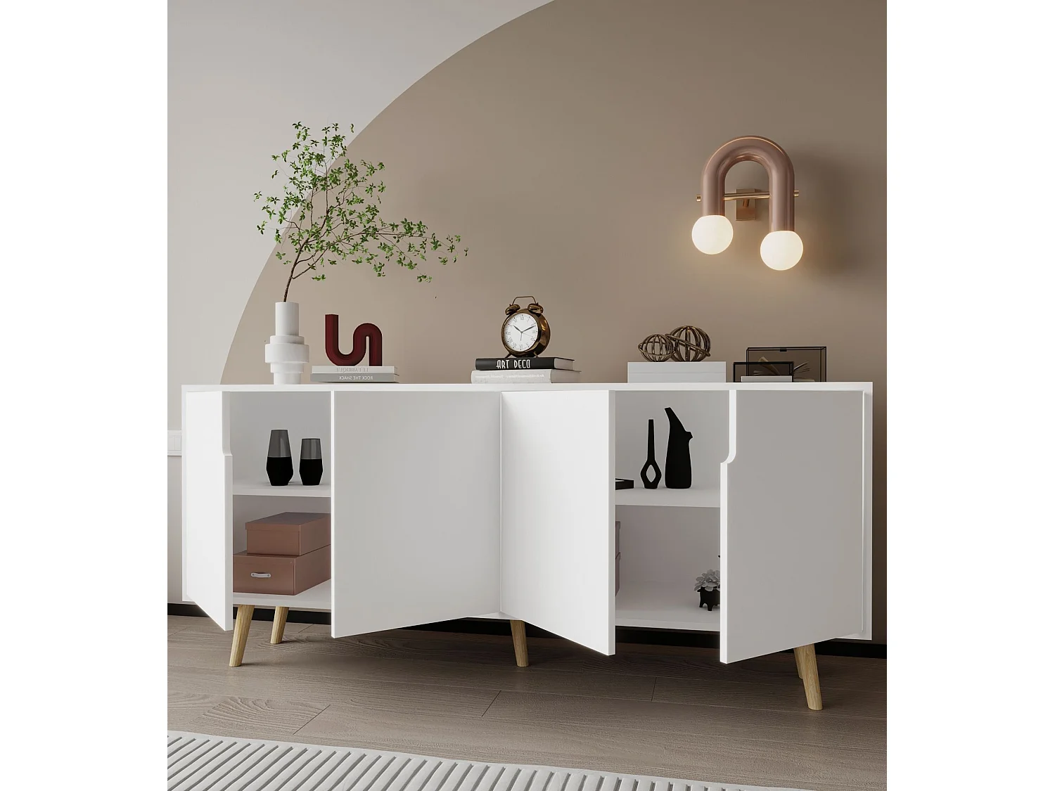 Aparador – 180 cm – Blanco – Aglomerado