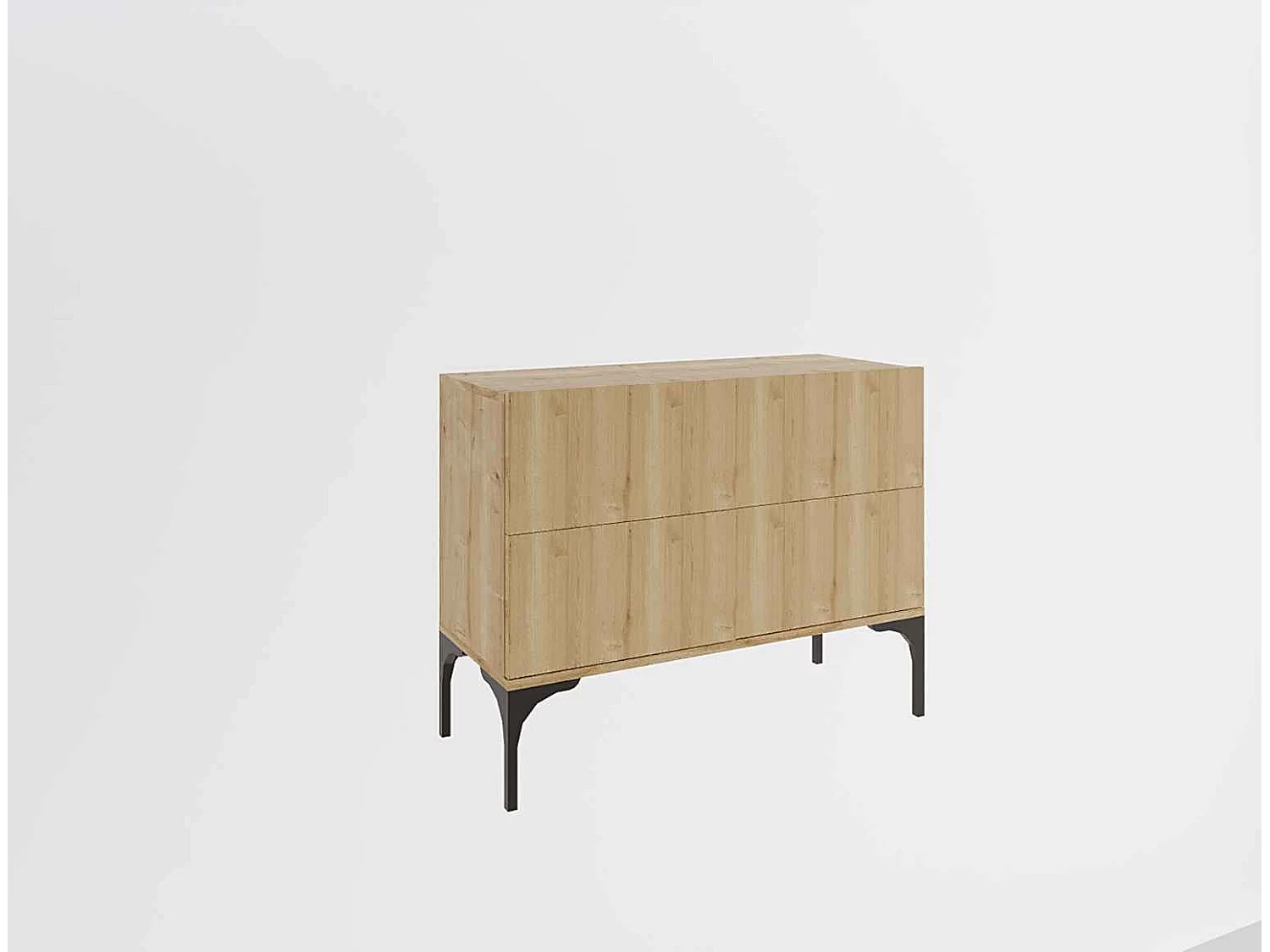 Credenza in truciolare nobilitato – 100 cm x 72 cm x 40 cm – Rovere zaffiro