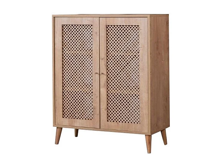 Credenza in rovere – 90 cm x 105 cm x 41 cm – Rovere – Truciolare rivestito in melaminico, MDF e legno di pino