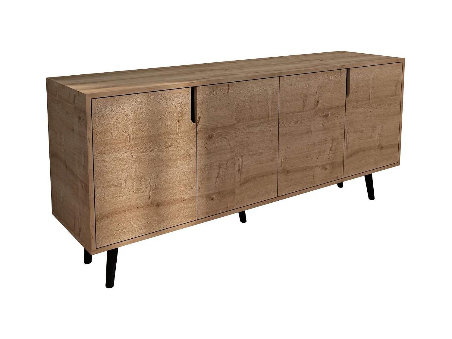 Buffet – 180 cm x 80 cm x 45 cm – Chêne saphir – Aggloméré