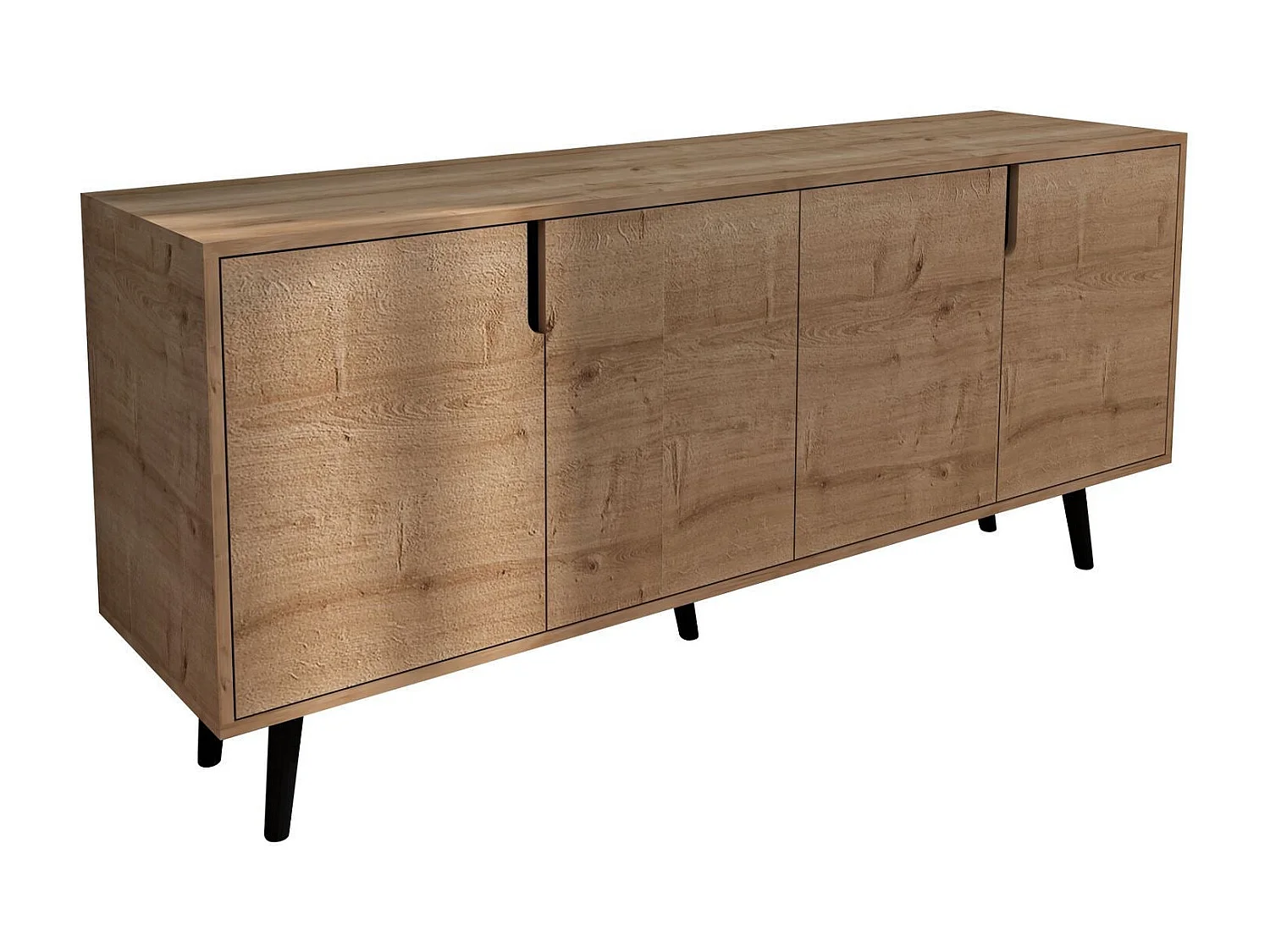 Buffet – 180 cm x 80 cm x 45 cm – Chêne saphir – Aggloméré