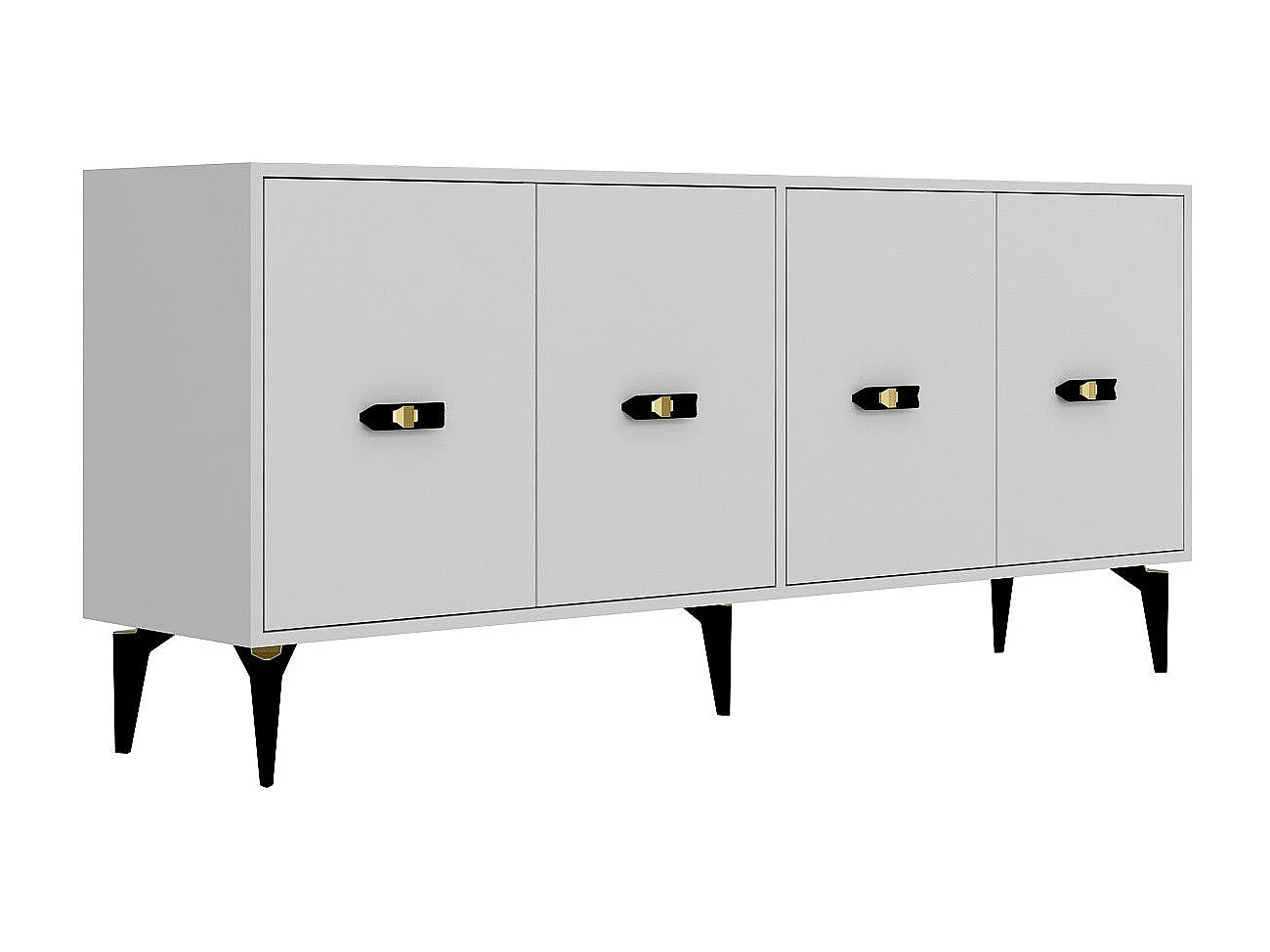 Melamine gecoat spaanplaat dressoir – 180 cm – Wit