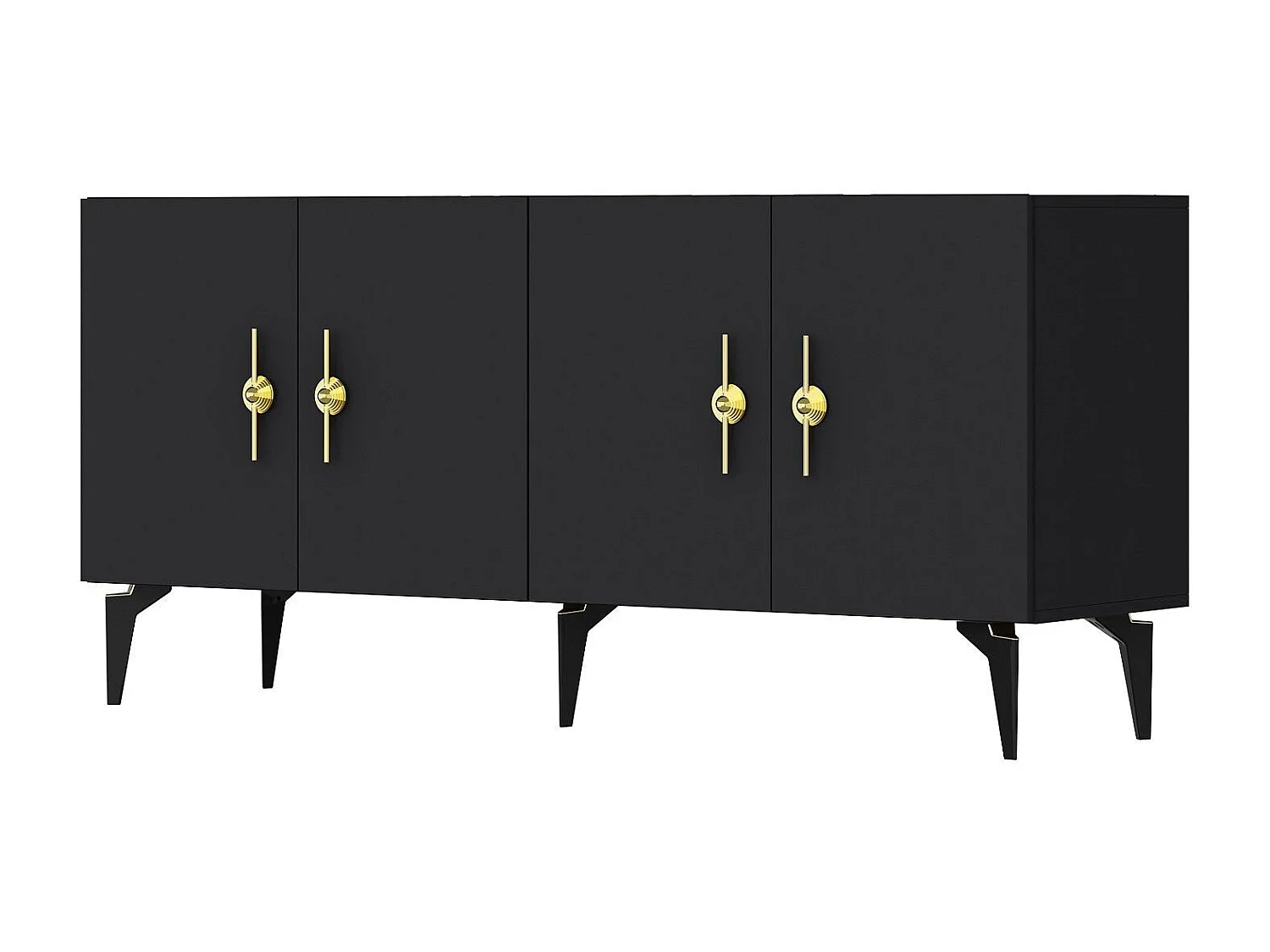 Komoda – 150 cm – Antracyt – Płyta wiórowa pokryta melaminą