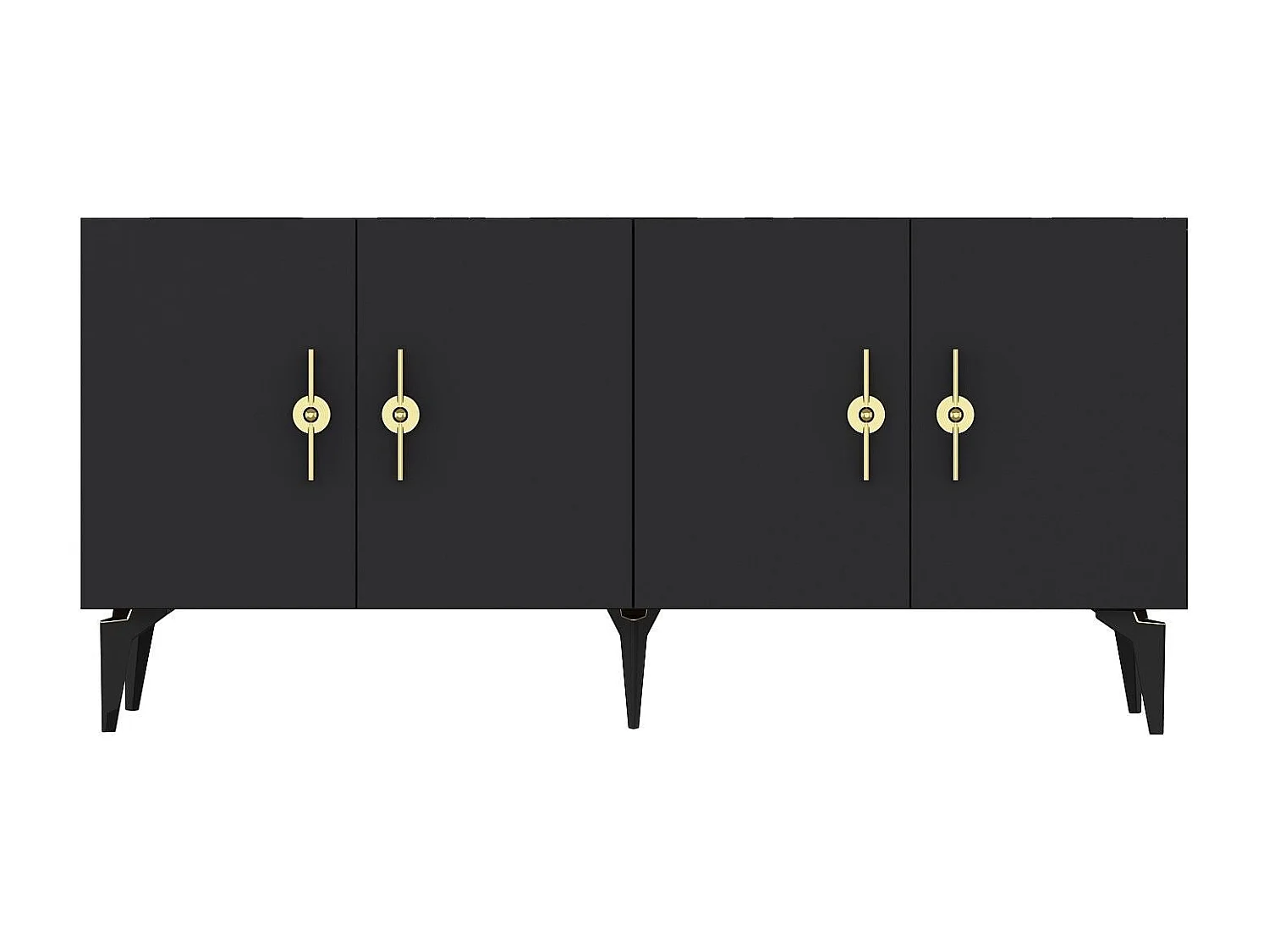 Komoda – 150 cm – Antracyt – Płyta wiórowa pokryta melaminą