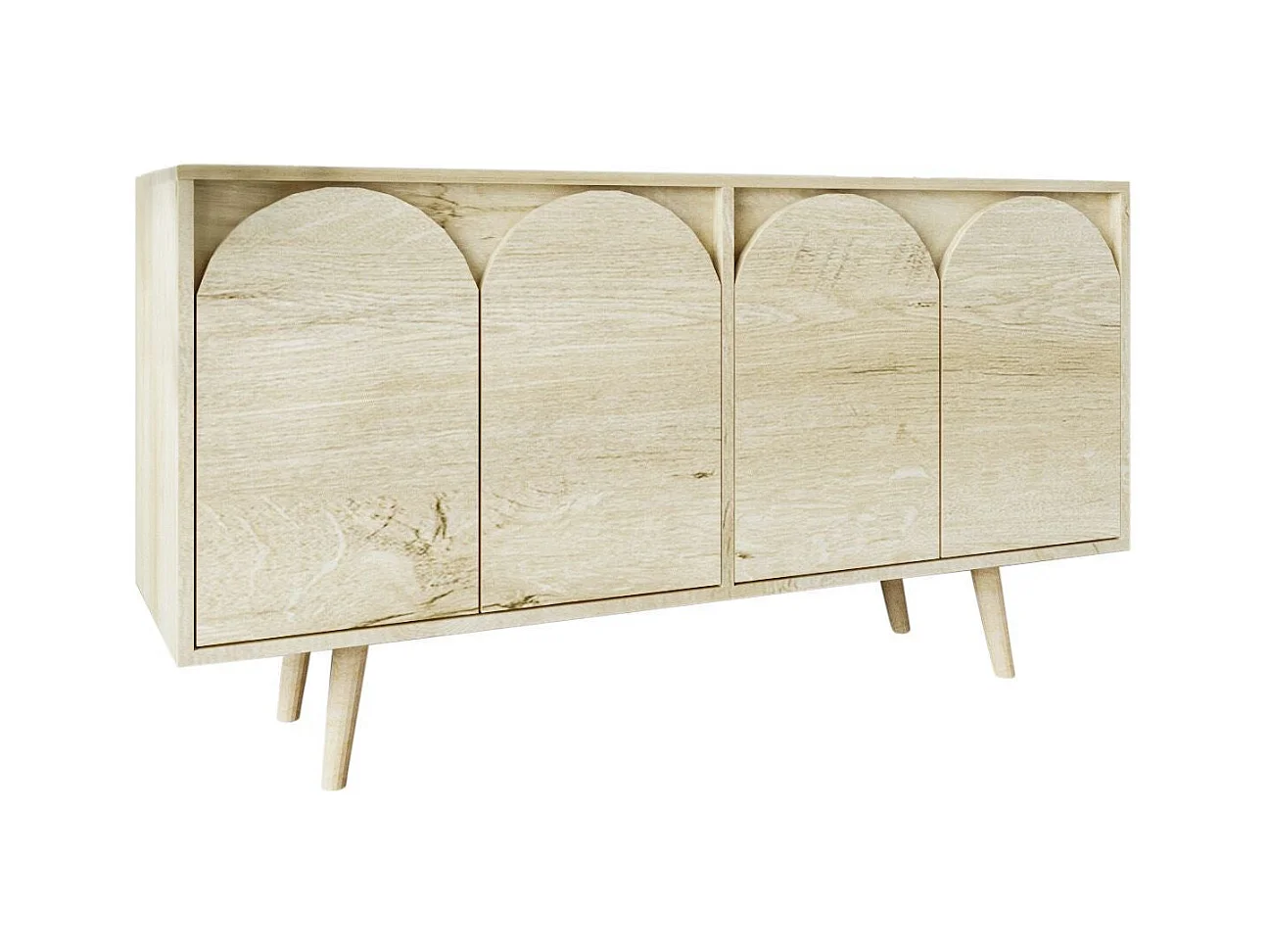 Buffet – 150 cm – Chêne Saphir – Panneau de particules mélaminé