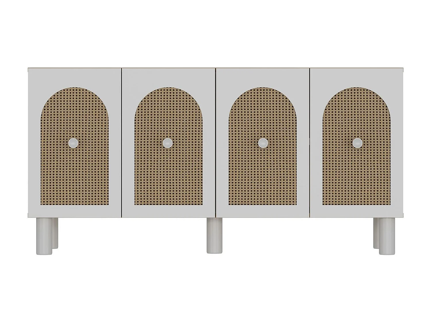 Dressoir – 150 cm x 75 cm x 30 cm – Saffier Eiken en Hazeraan – Spaanplaat