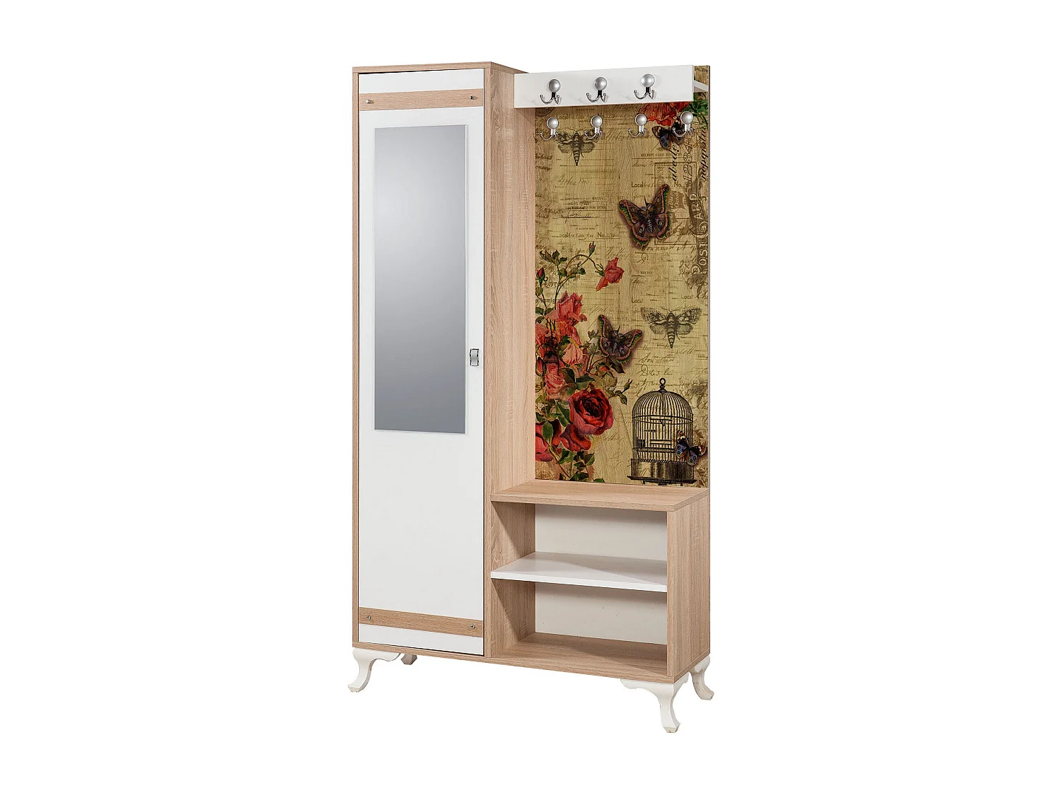 Credenza da ingresso – 100 cm x 190 cm – Rovere Sonoma – MDF rivestito in melaminico