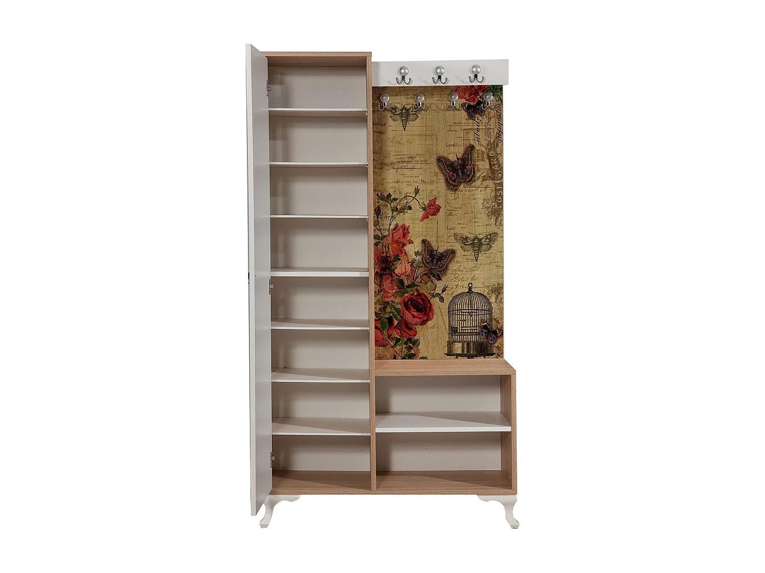 Credenza da ingresso – 100 cm x 190 cm – Rovere Sonoma – MDF rivestito in melaminico