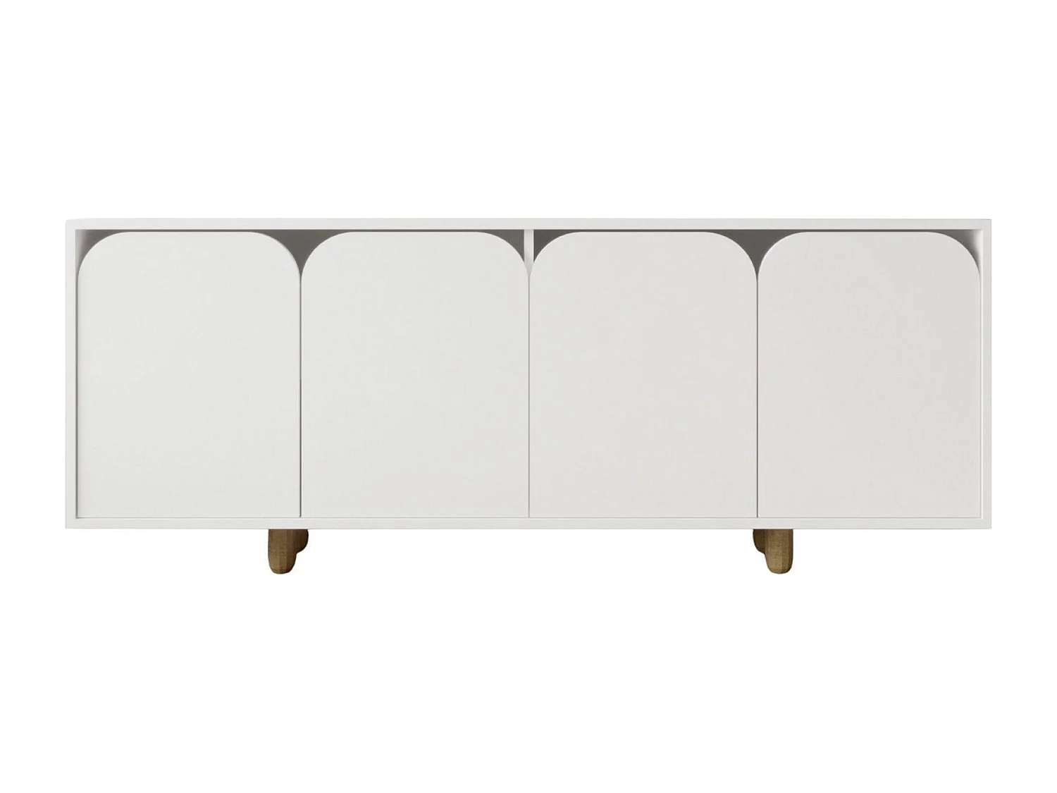 Sideboard – 180 cm – Weiß – Spanplatte