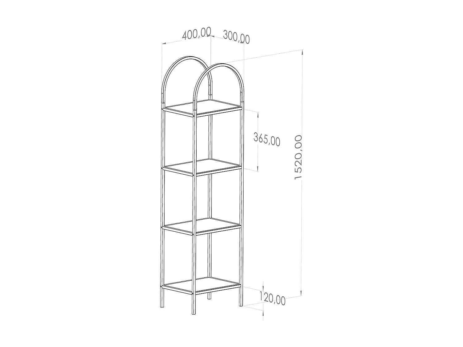 Buffet – 175 cm x 30 cm – Doré – Verre trempé et métal