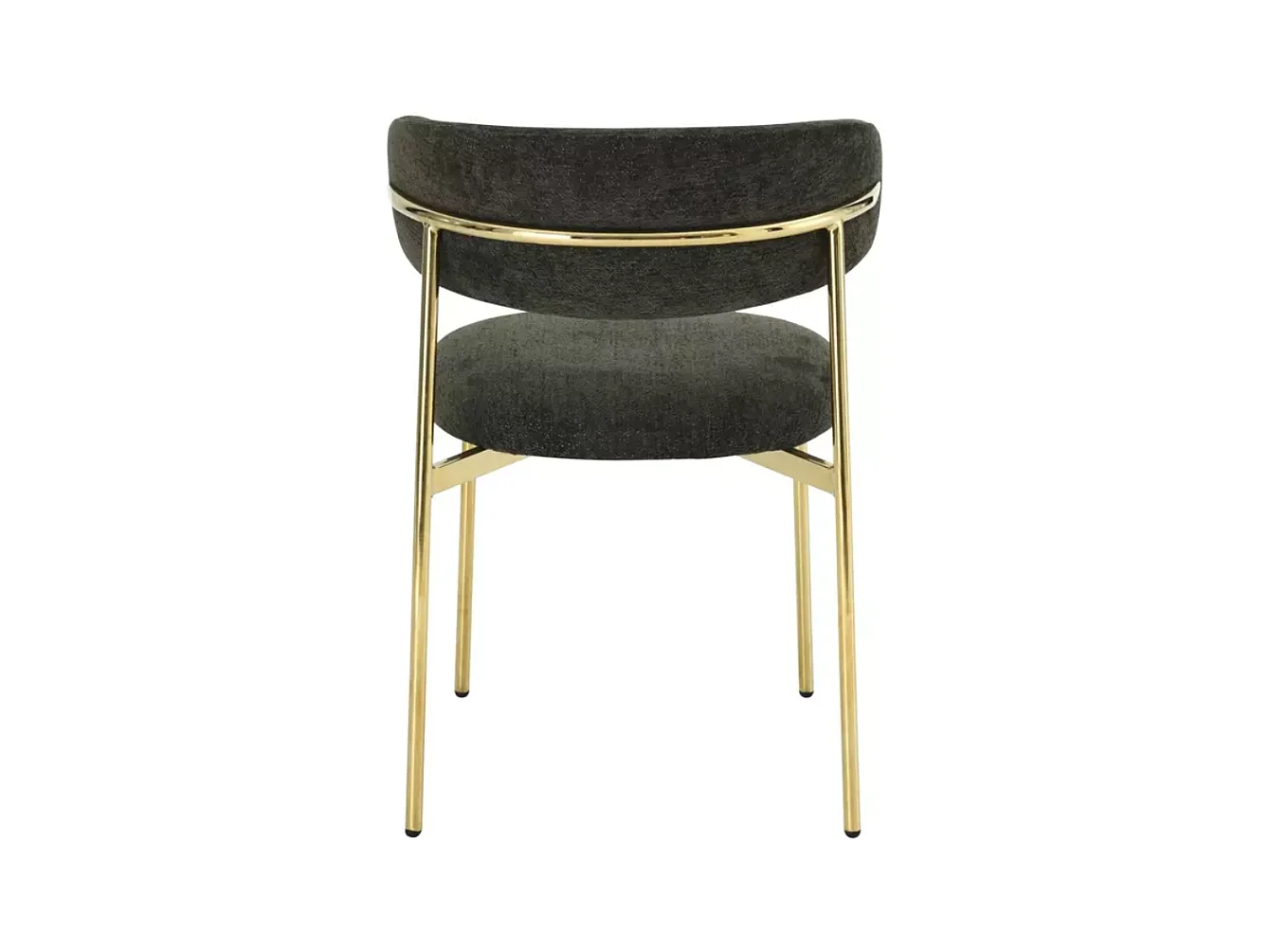 Chaise tissu olive et pieds métal doré confort moderne couleur tendance JONAZ