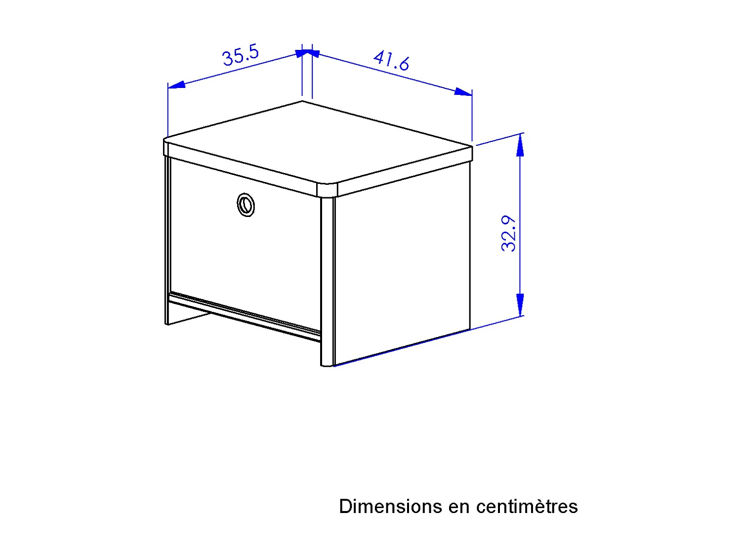 Comodino 1 anta L42 cm - MATIS