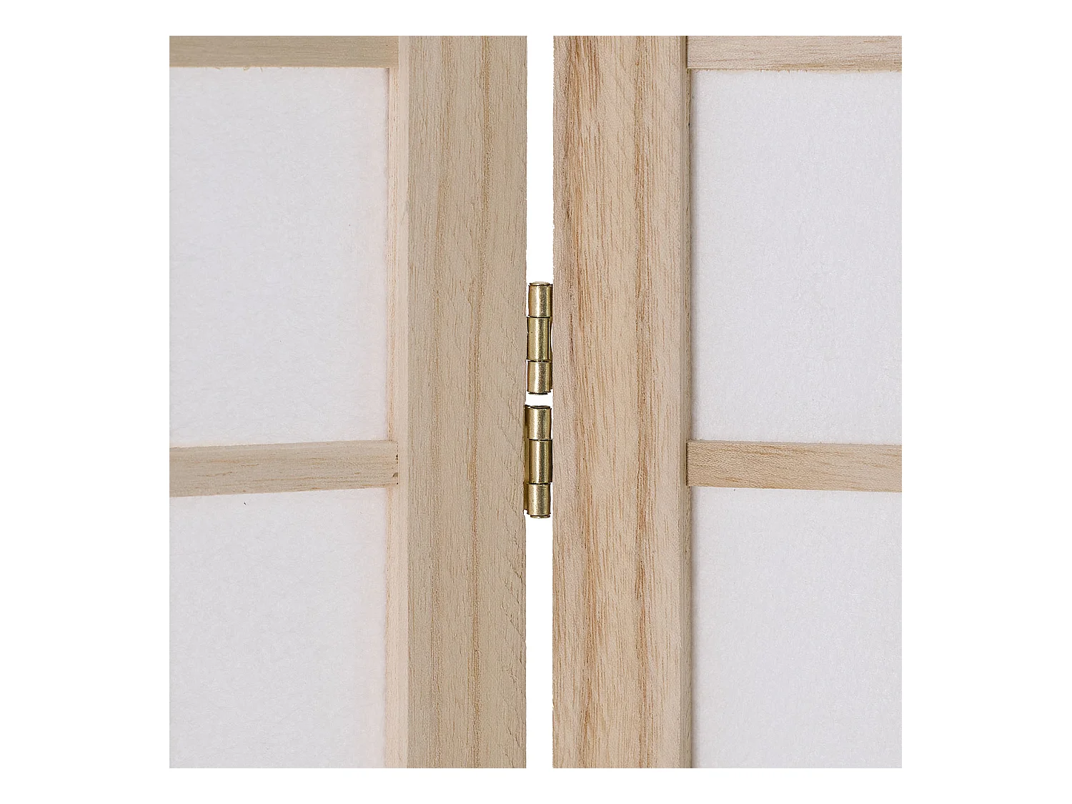 Paravent 170x120x2.0 cm Blanc Naturel