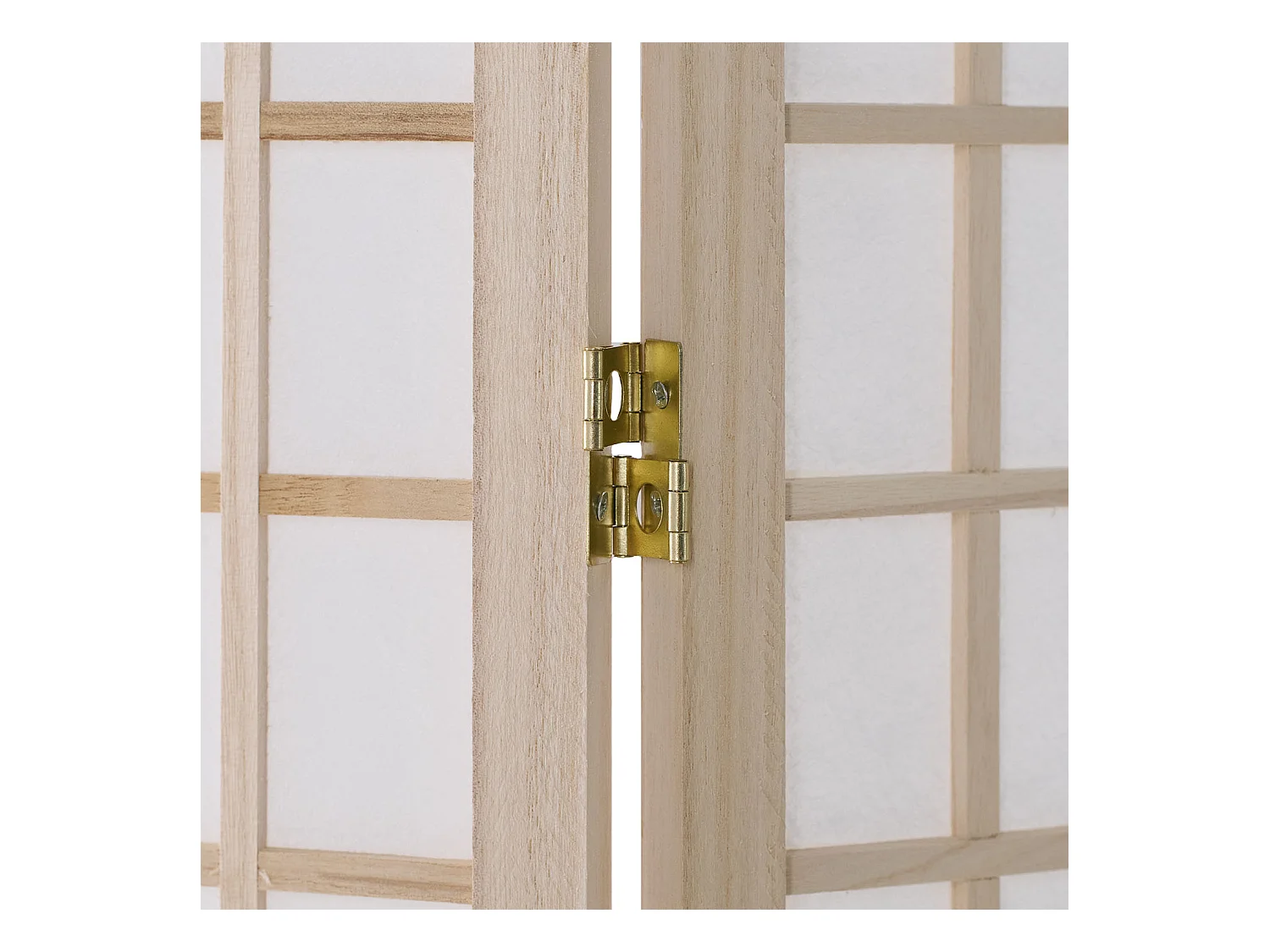 Paravent 170x120x2.0 cm Blanc Naturel