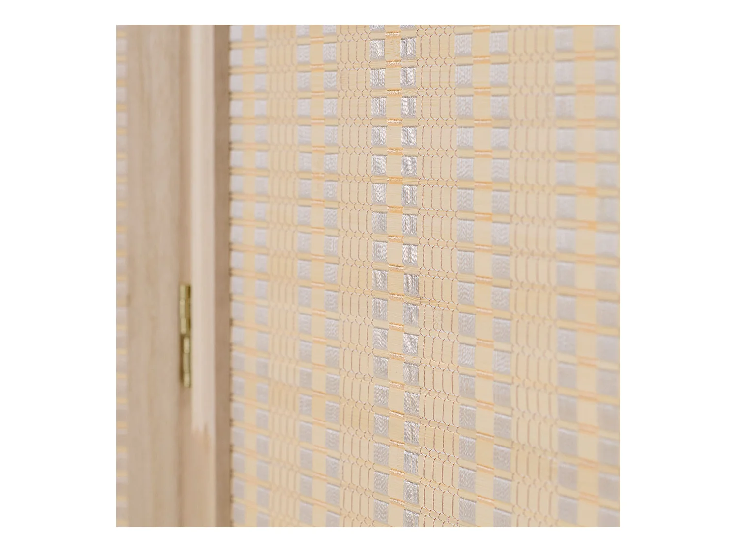 Paravent 170x120x2.0 cm Blanc Naturel