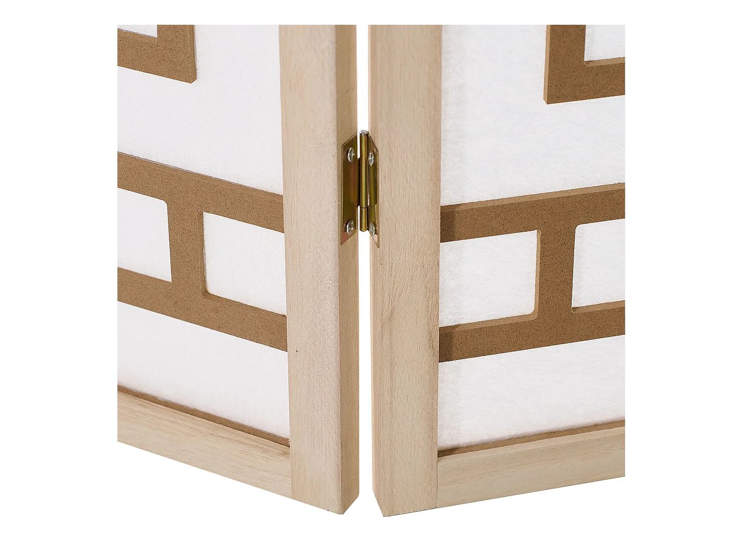 Paravent 170x120x2,0 cm Naturel Blanc Marron Shoji 3 panneaux