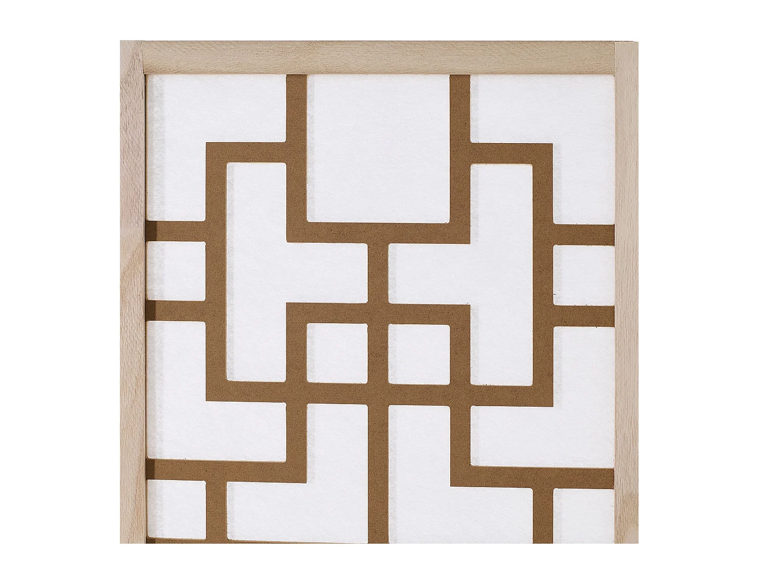 Paravent 170x120x2,0 cm Naturel Blanc Marron Shoji 3 panneaux