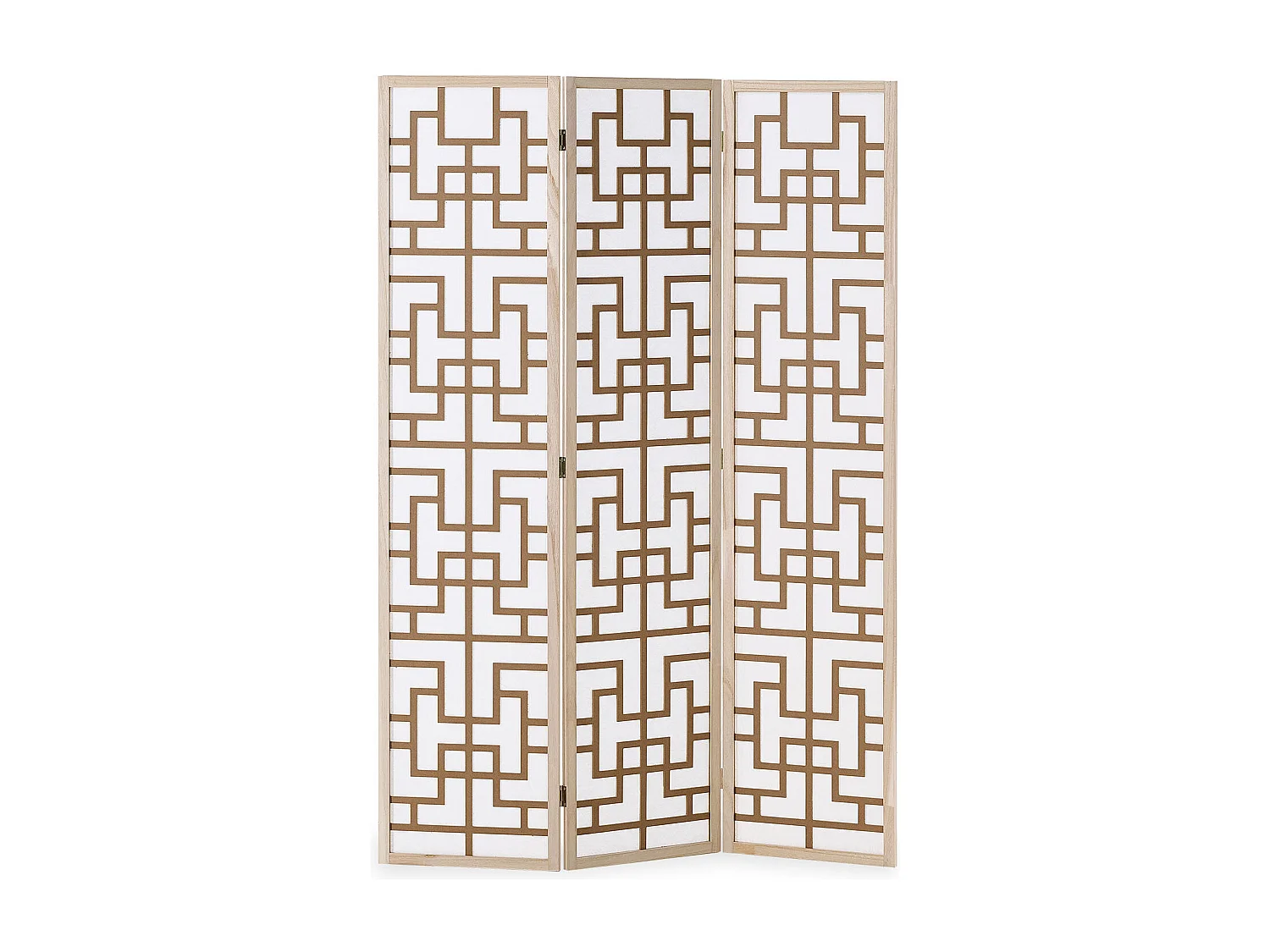 Kamerscheiding 170x120x2,0 cm Natuur/Wit/Bruin Shoji 3-panel