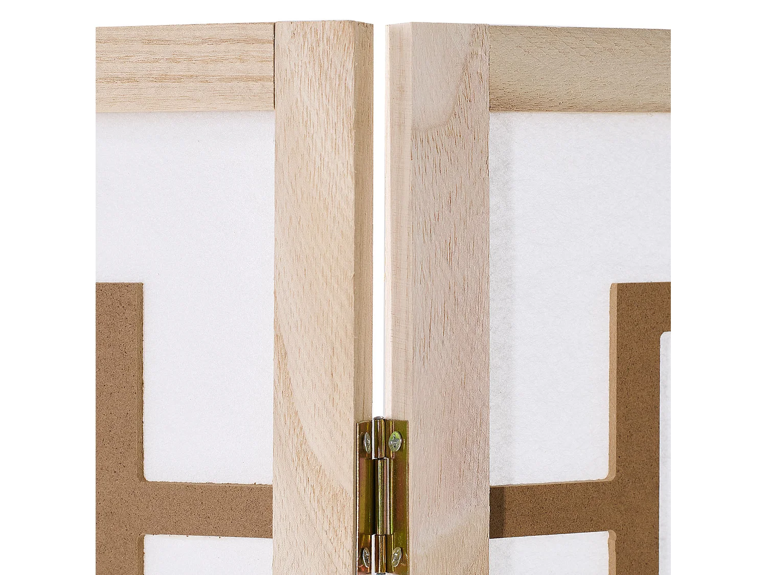 Kamerscheiding 170x120x2,0 cm Natuur/Wit/Bruin Shoji 3-panel
