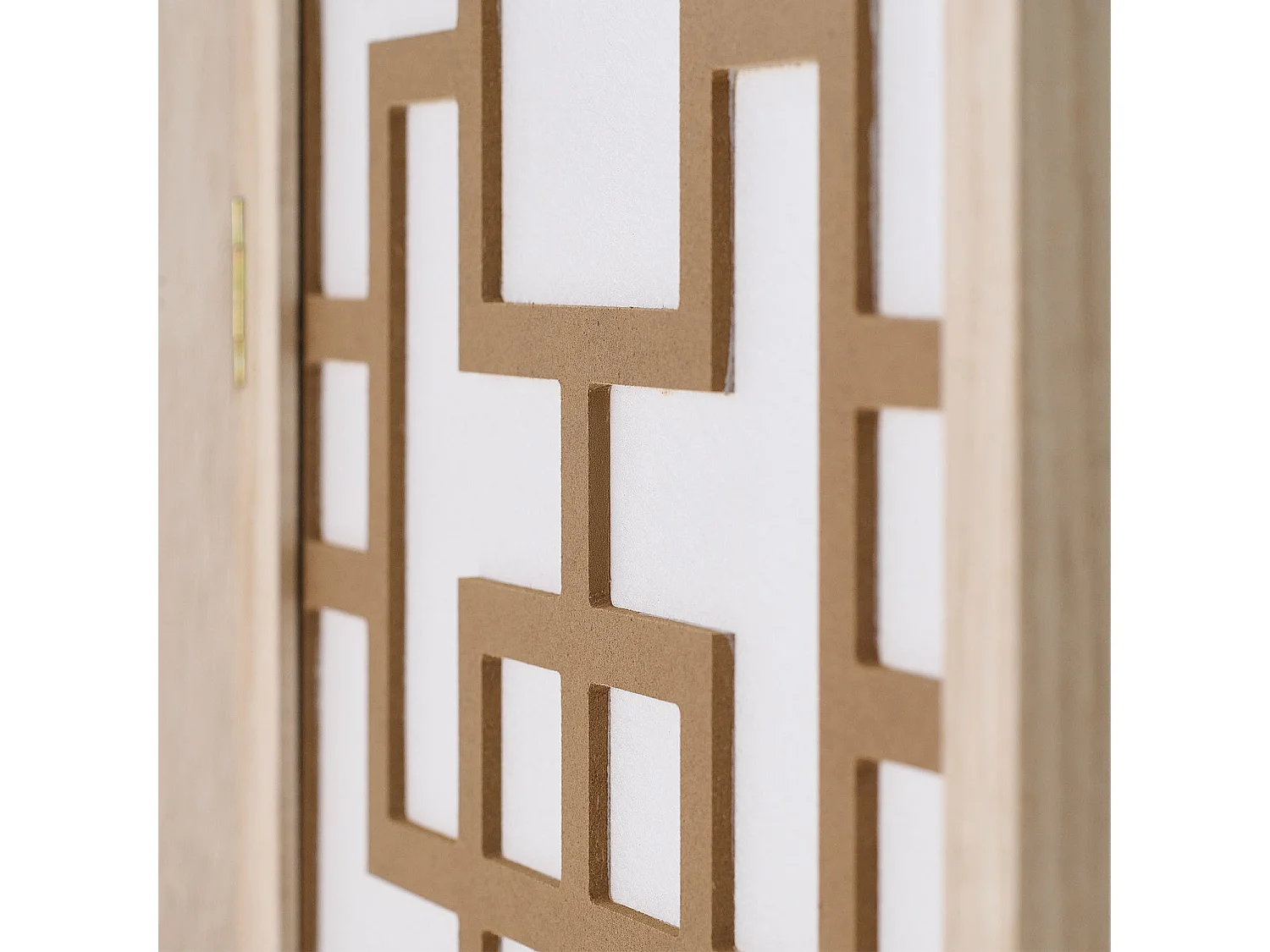 Kamerscheiding 170x120x2,0 cm Natuur/Wit/Bruin Shoji 3-panel