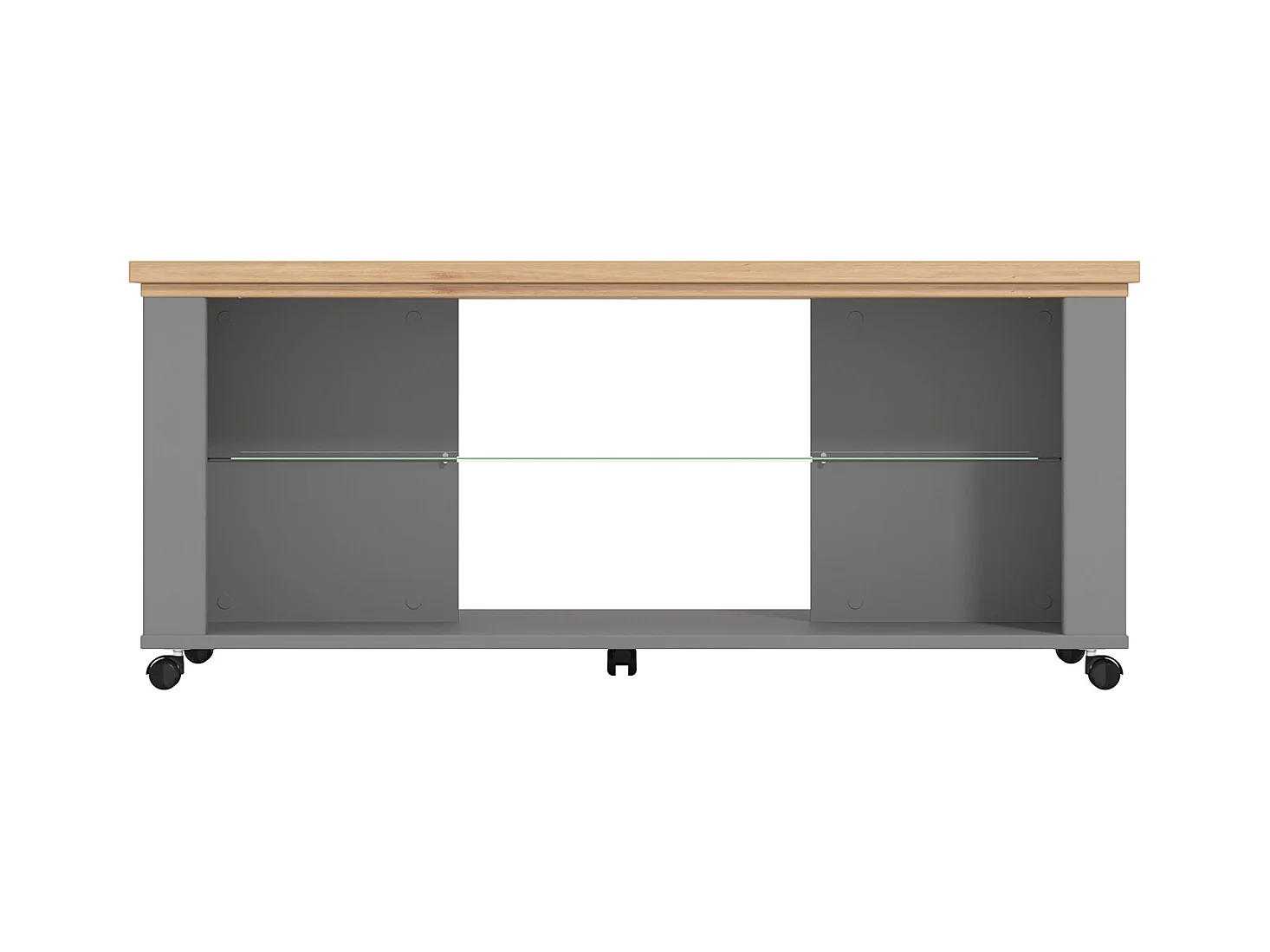 Table basse 114,5x49x50,5 cm Gris