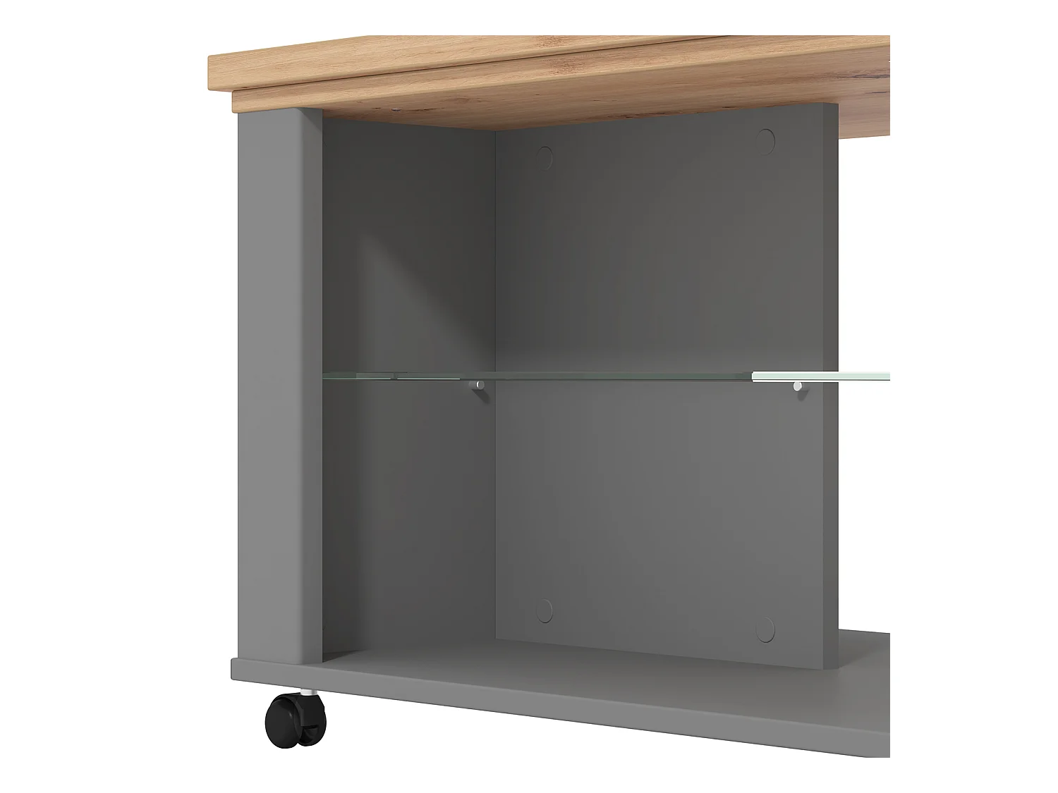 Table basse 114,5x49x50,5 cm Gris