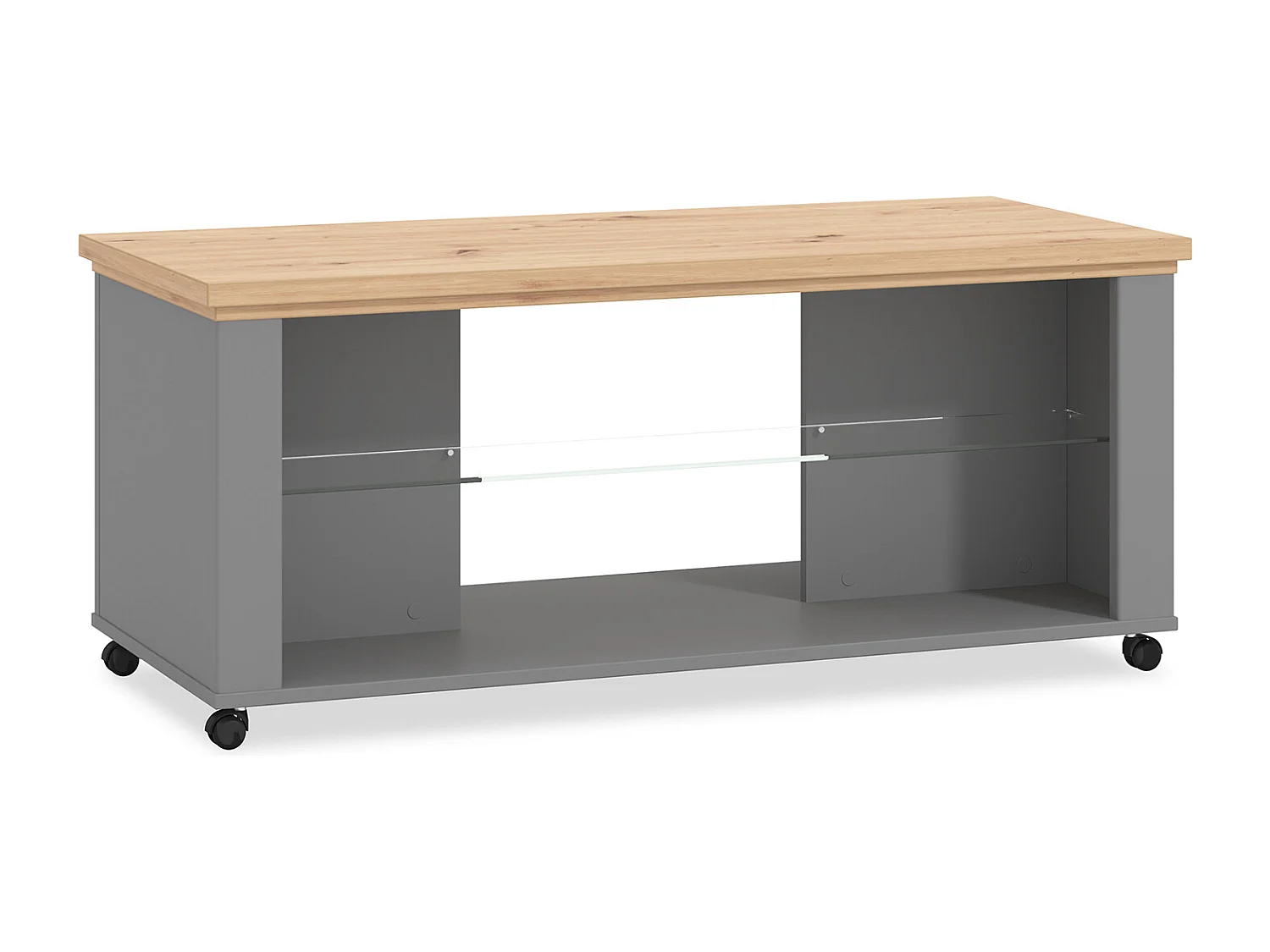 Couchtisch 114,5x49x50,5 cm Grau