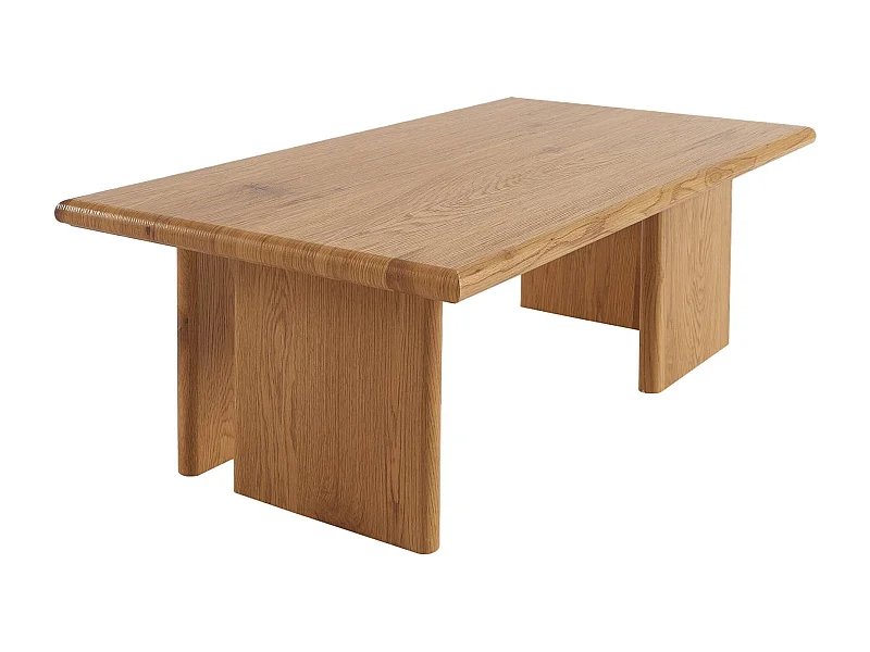 Table basse rectangulaire MDF effet chêne